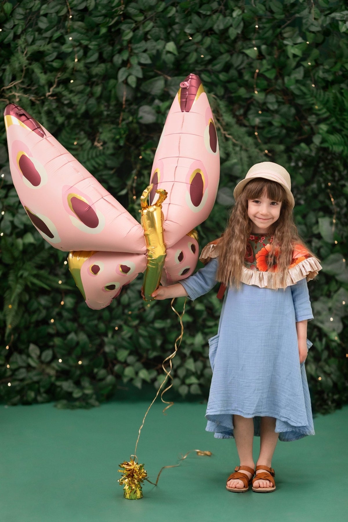 Pink Butterfly Balloon - Stesha Party