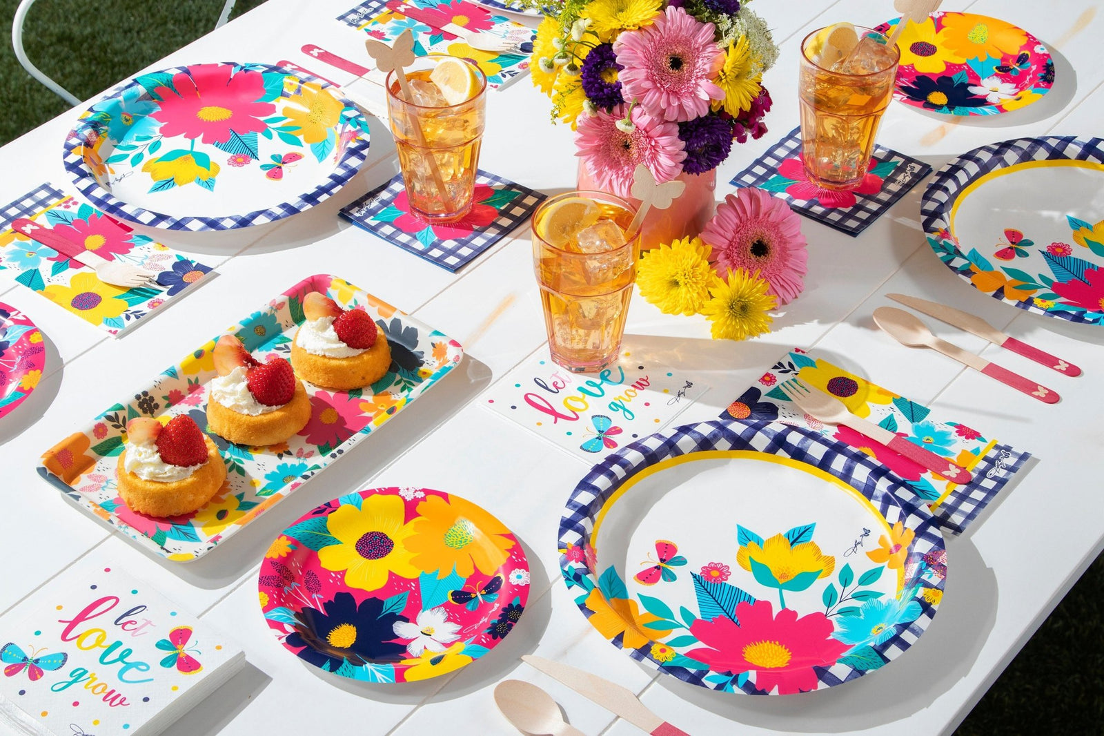 Pink Butterfly Party Cutlery - Stesha Party