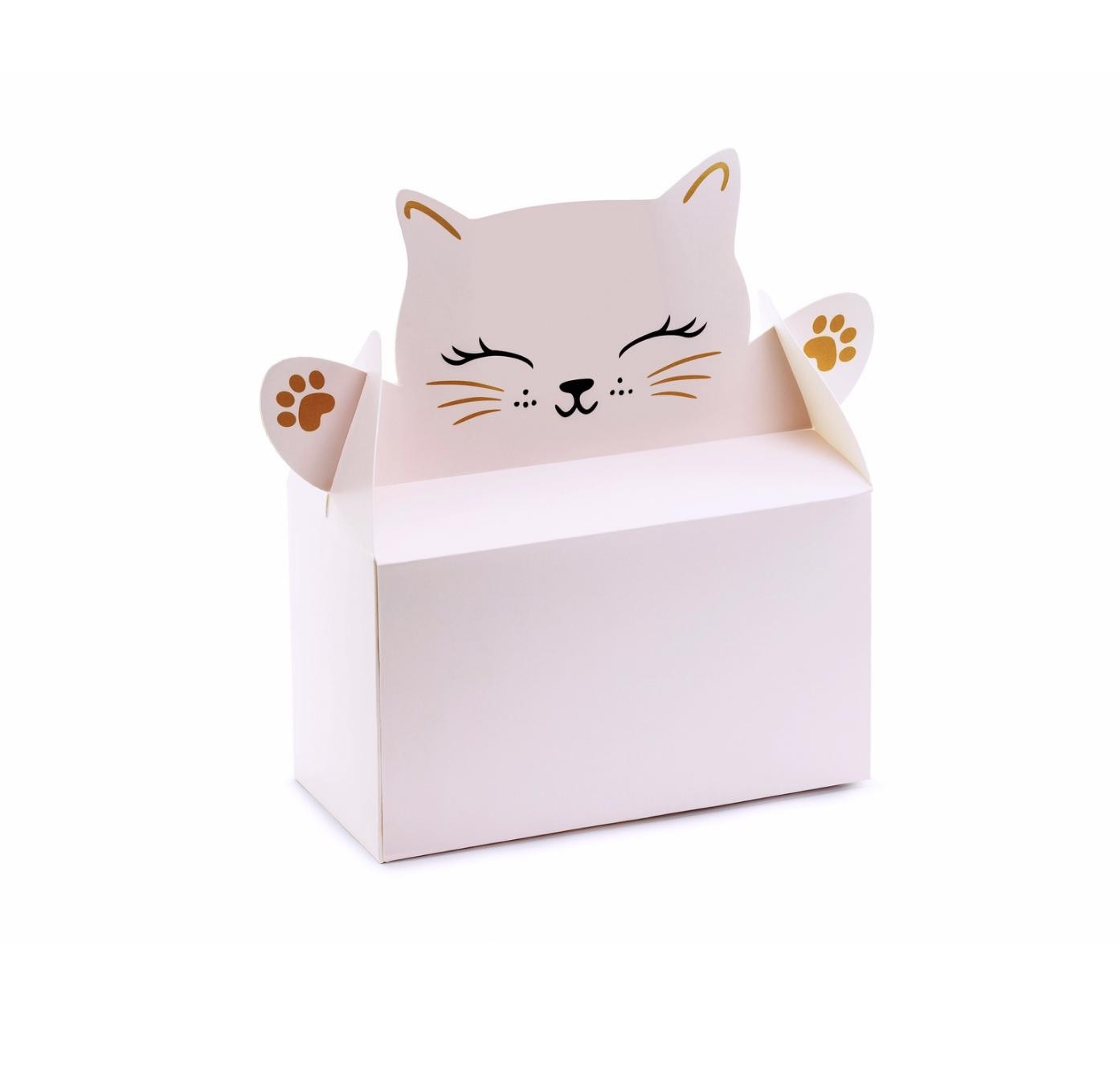 Pink Cat Favor Boxes 6ct - Stesha Party