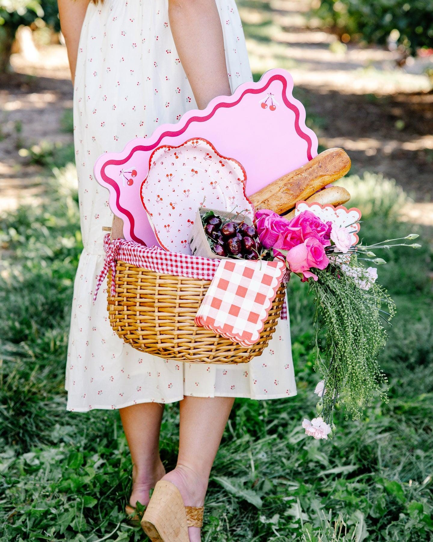 Pink Cherry Placemats 12ct - Stesha Party