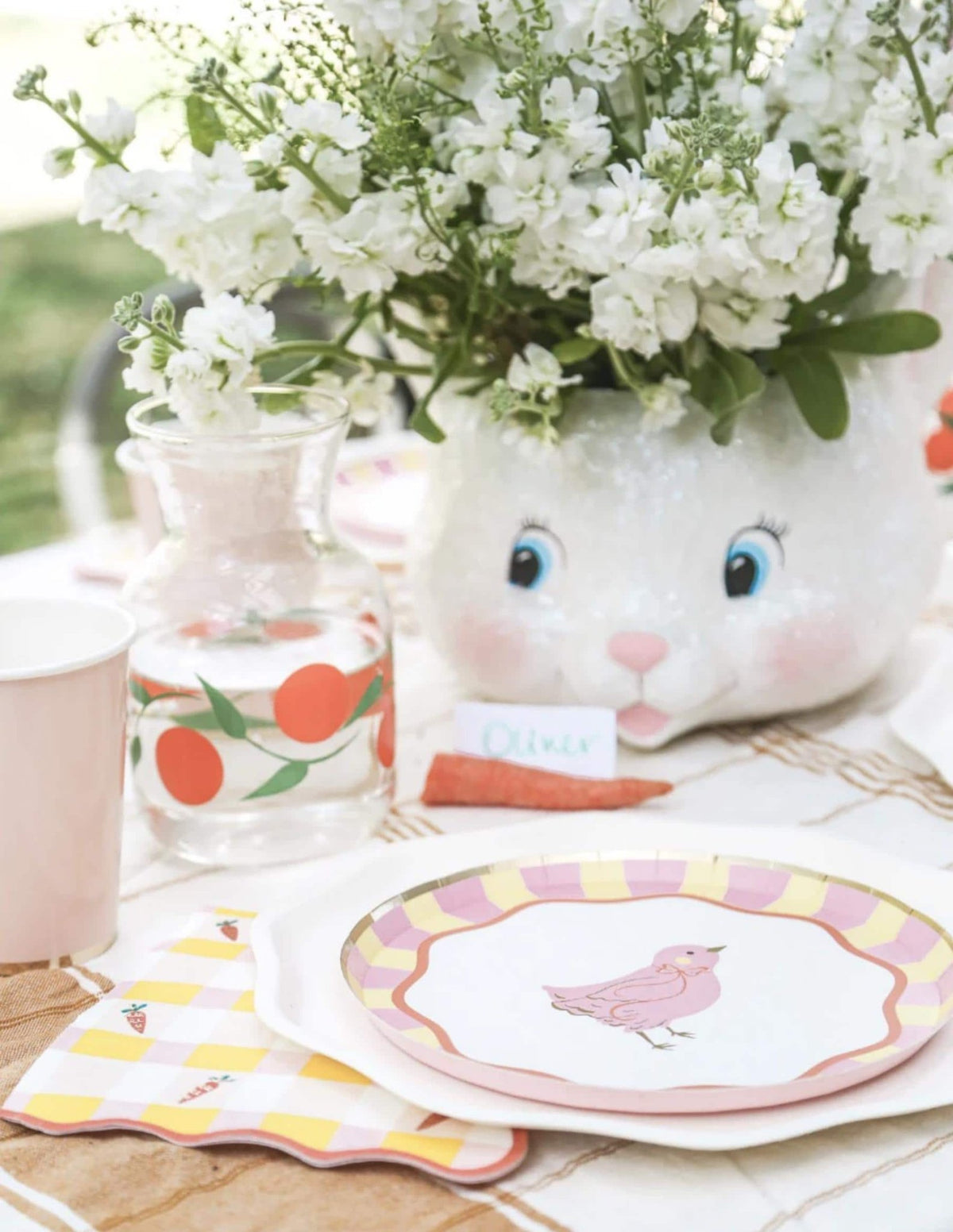 Pink Chick Party Plates 8ct - Stesha Party