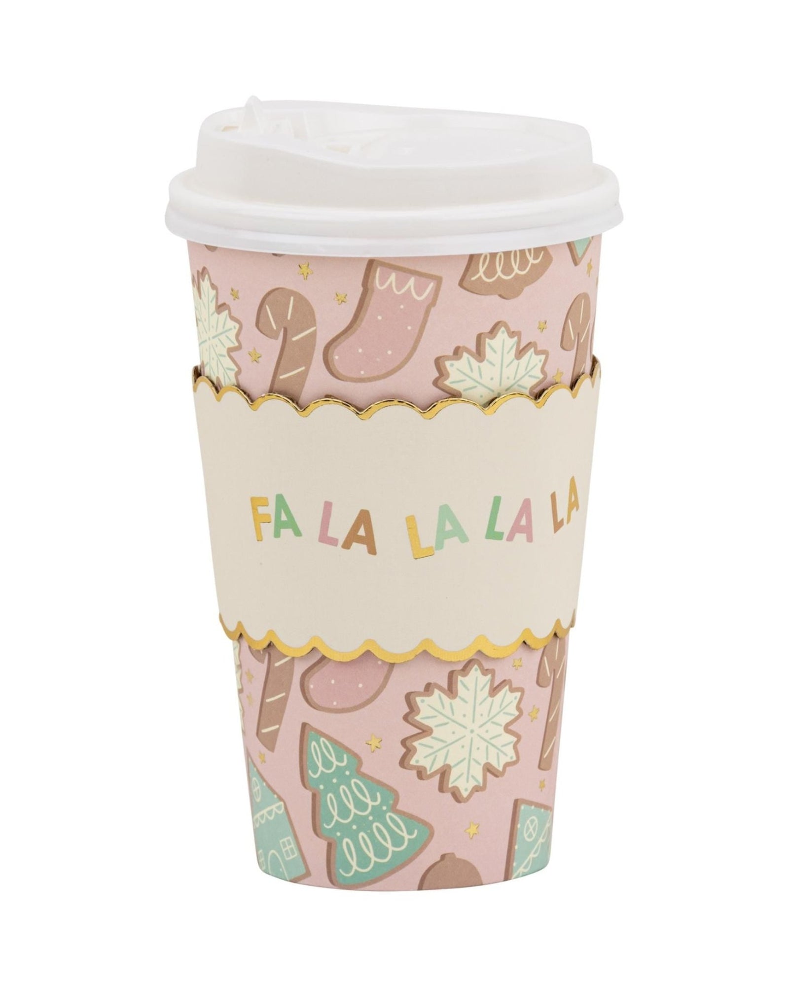 Pink Christmas Cookie To Go Cups - Stesha Party