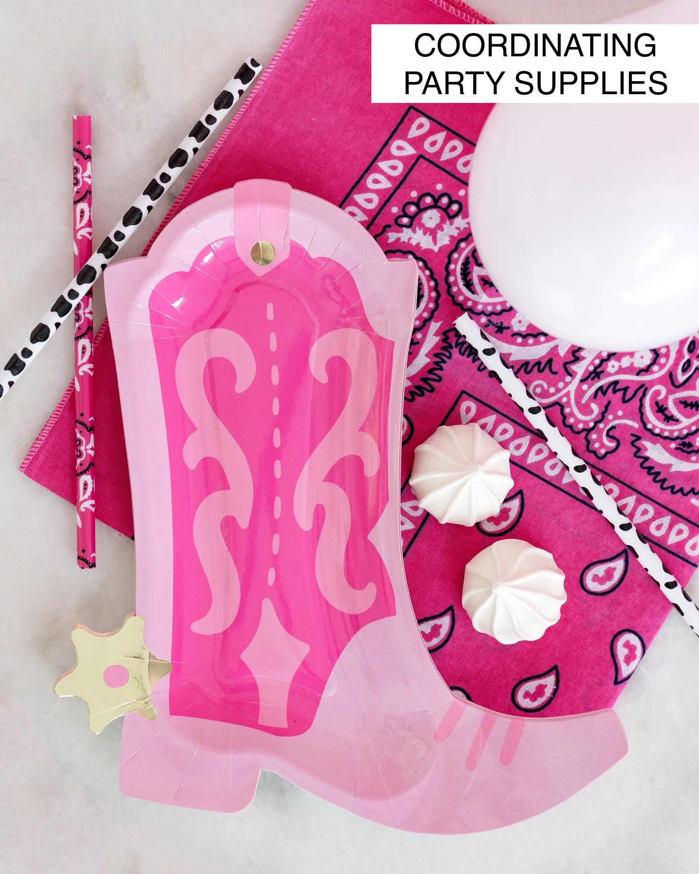 Pink Cowgirl Boots Balloon 33" - Stesha Party