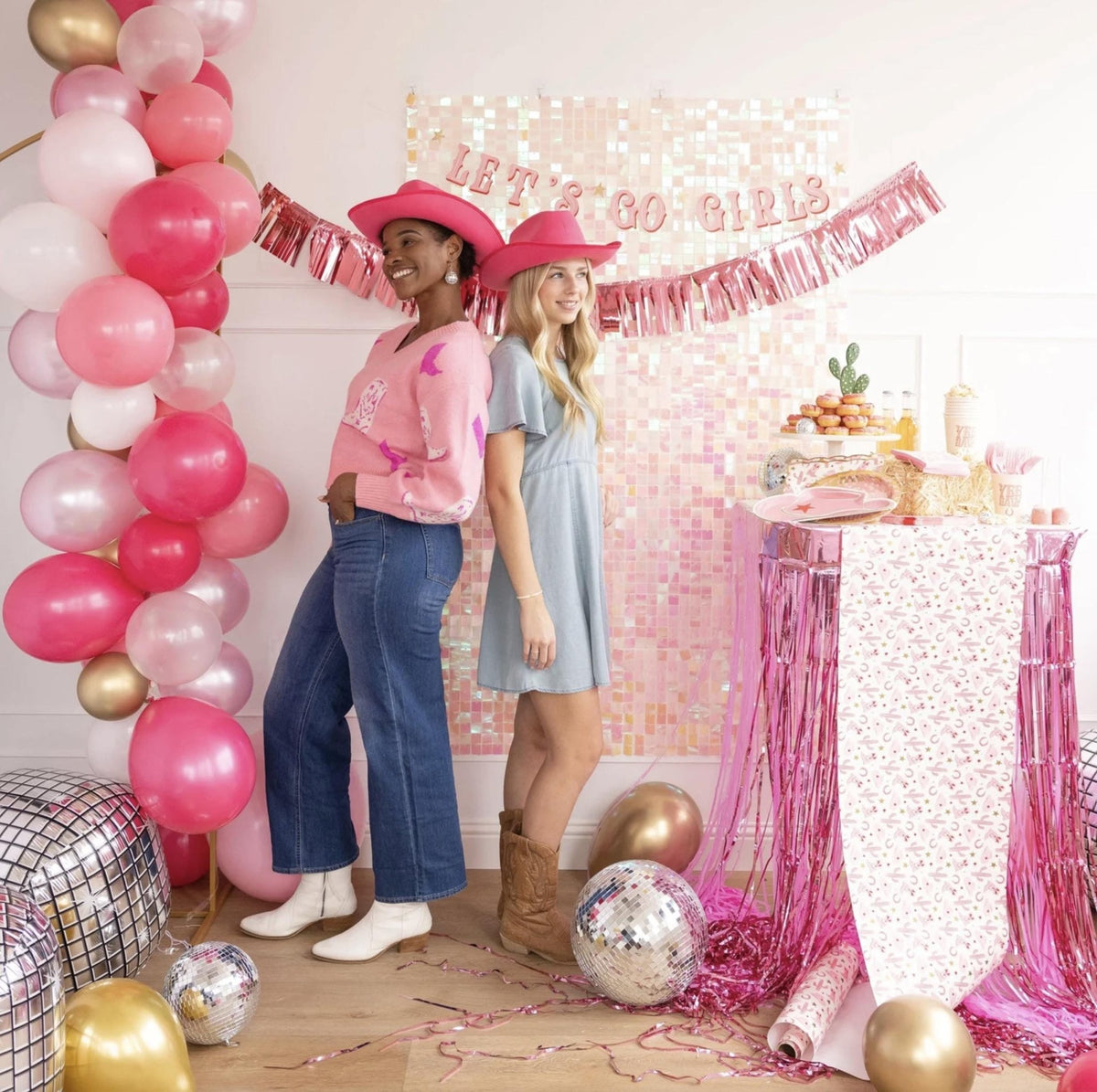 Pink Cowgirl Coffee Cups 16oz - Stesha Party