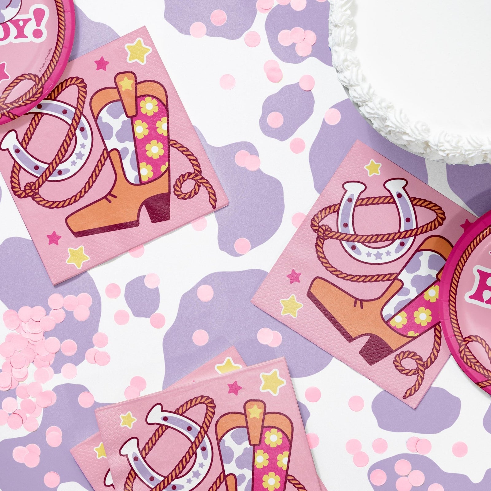 Pink Cowgirl Luncheon Napkins 16ct - Stesha Party
