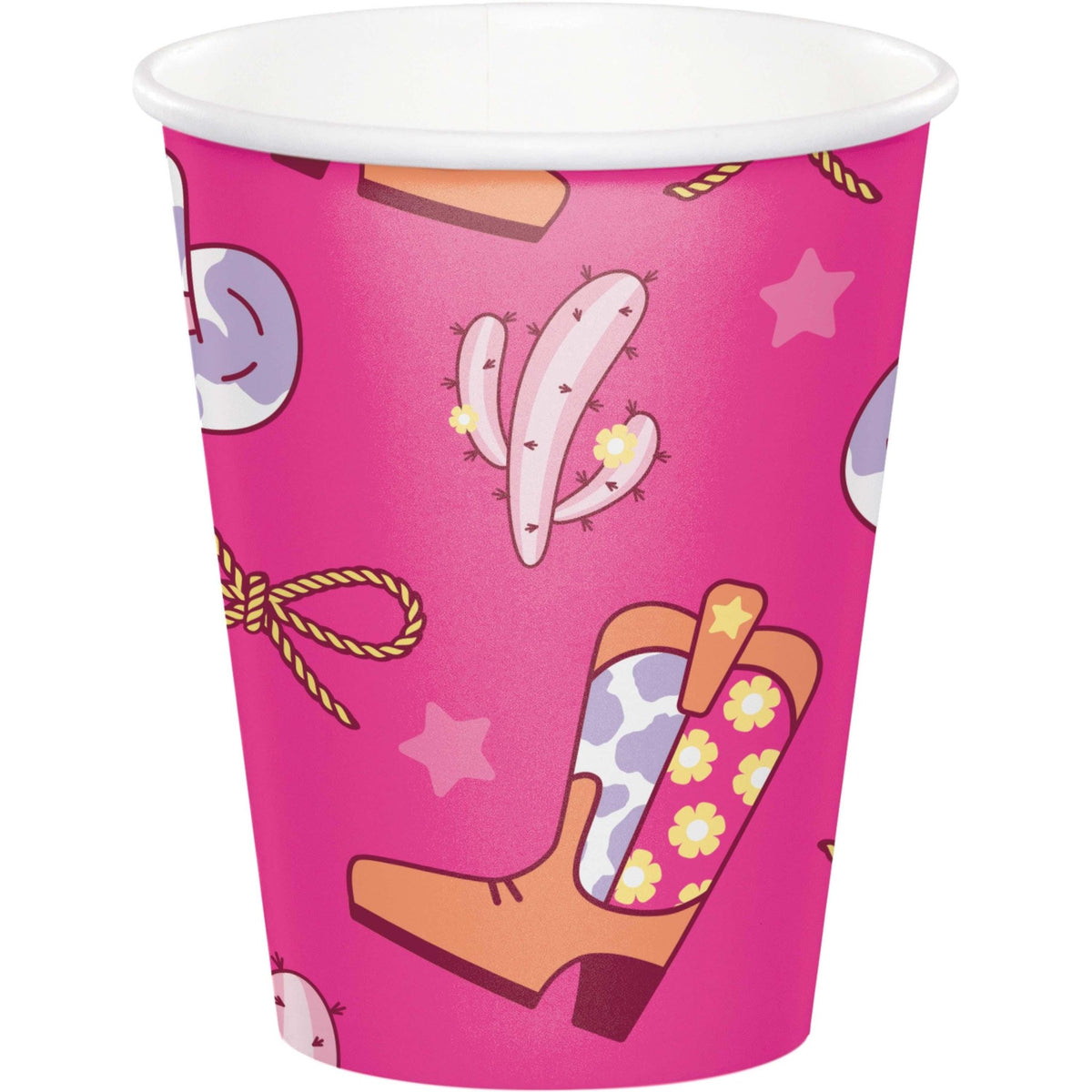 Pink Cowgirl Party Cups - Stesha Party