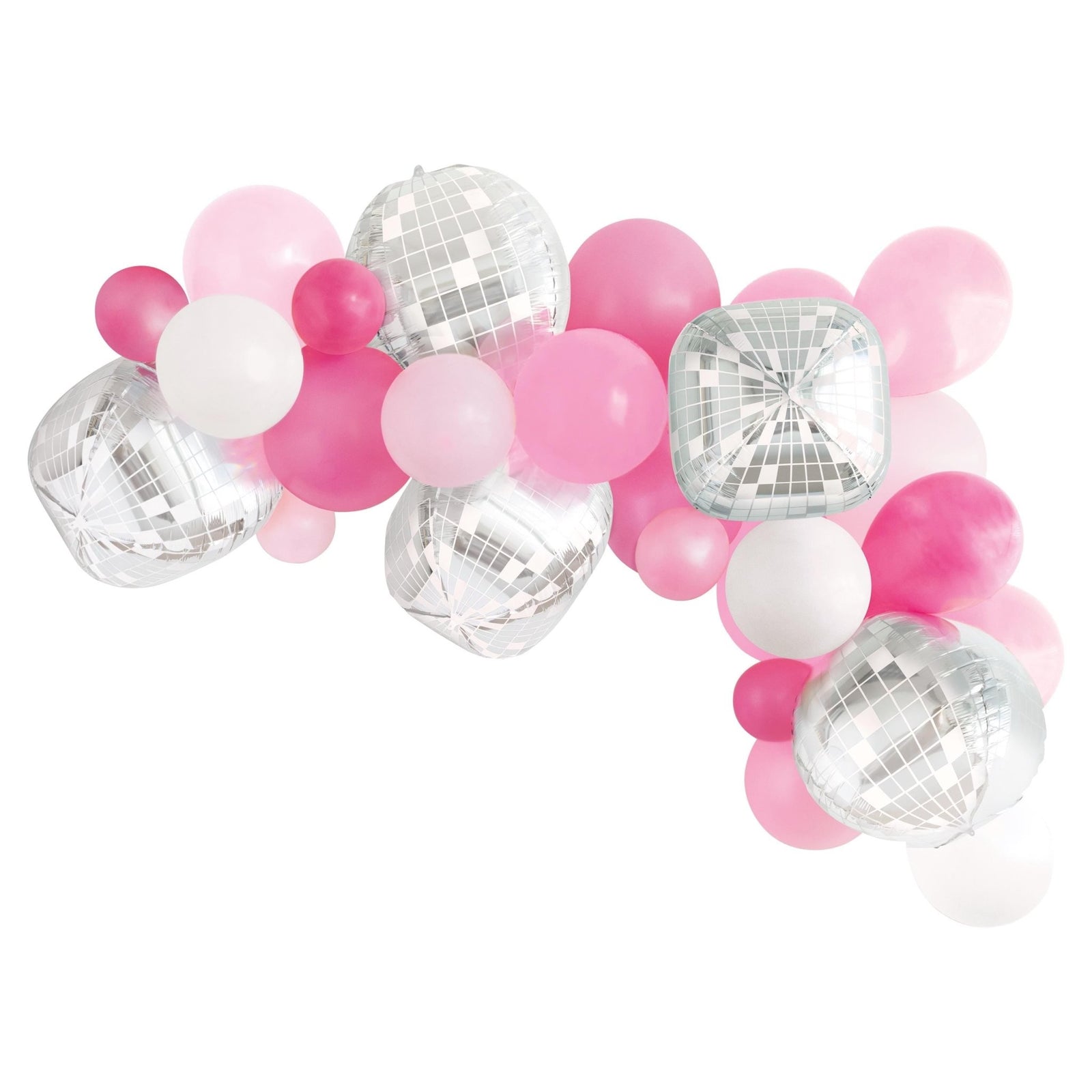 Pink Disco Ball Balloon Arch Kit - Stesha Party