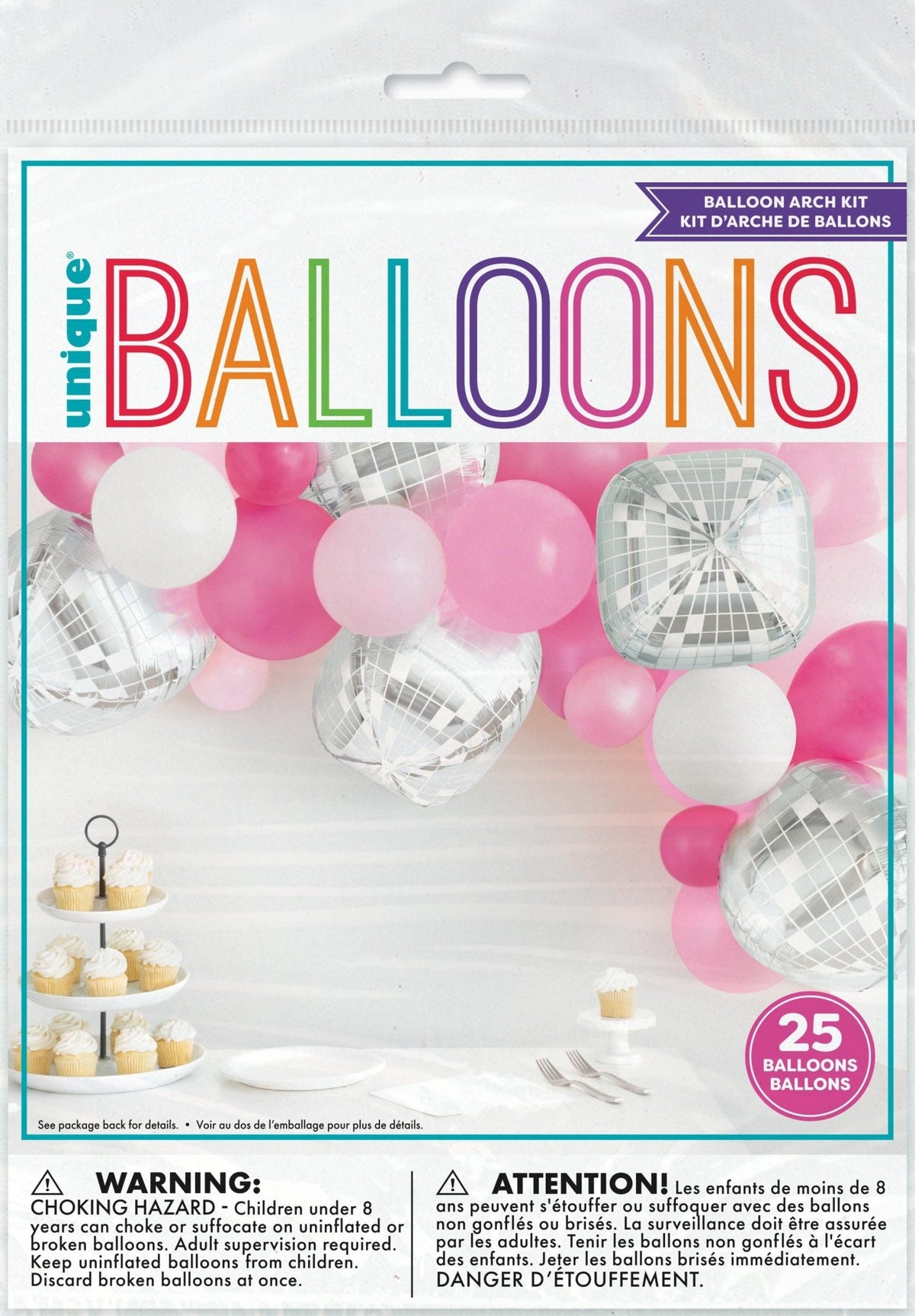 Pink Disco Ball Balloon Arch Kit - Stesha Party