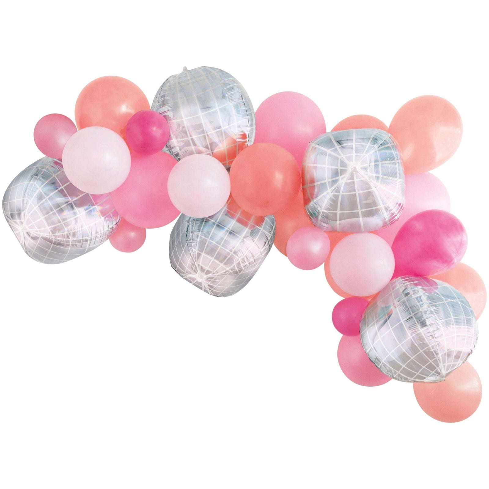 Pink Disco Balloon Banner - Stesha Party