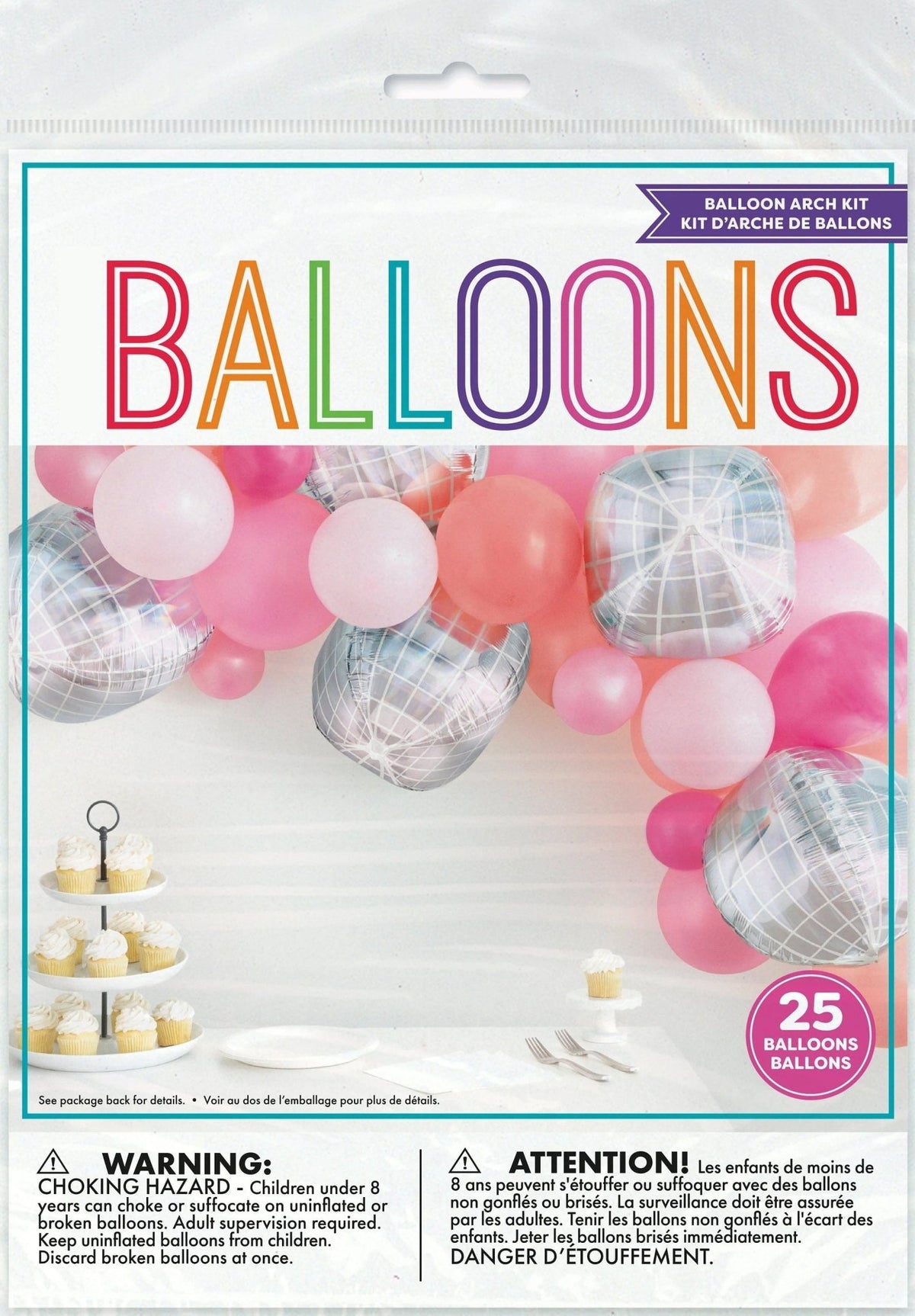 Pink Disco Balloon Banner - Stesha Party