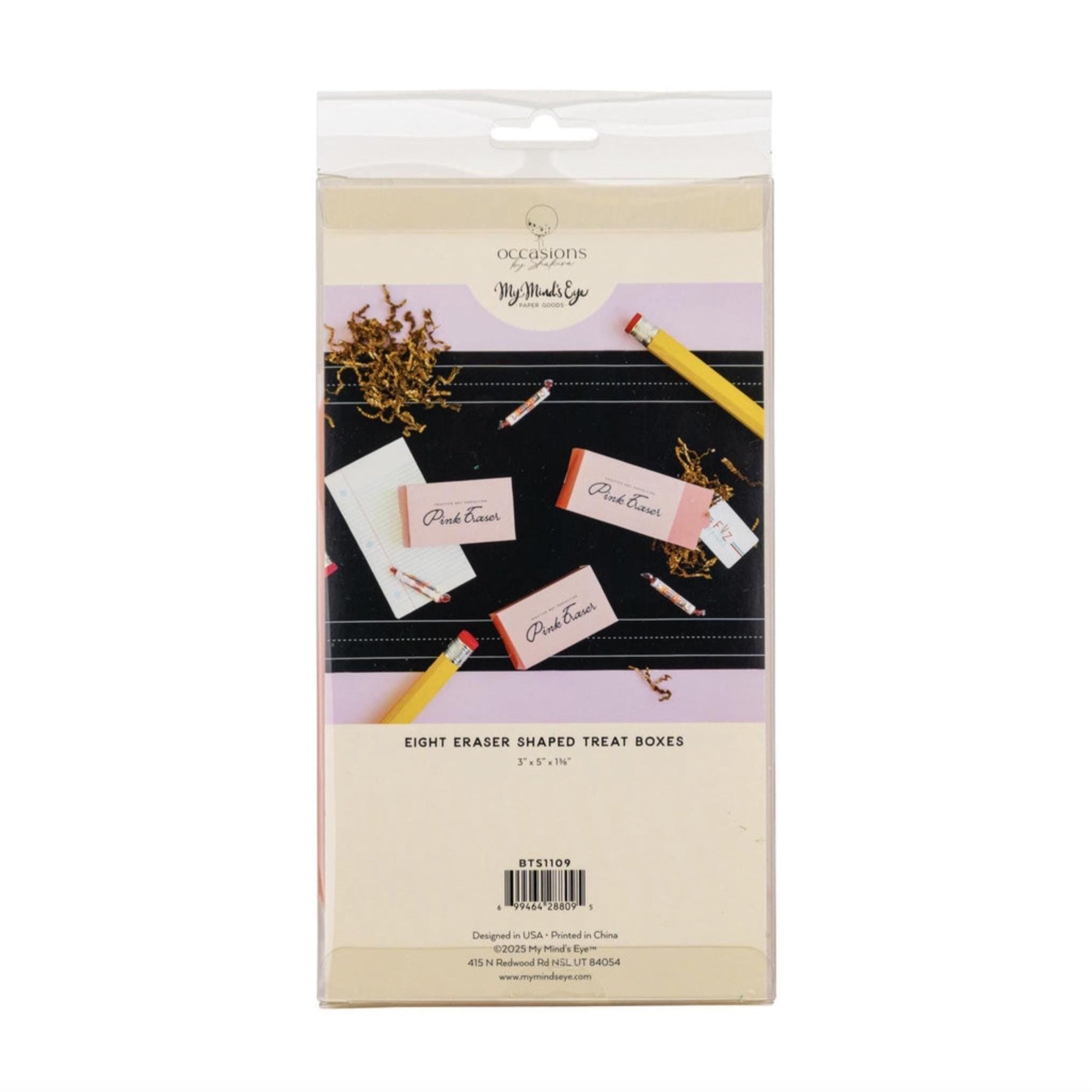 Pink Eraser Treat Boxes 8ct - Stesha Party