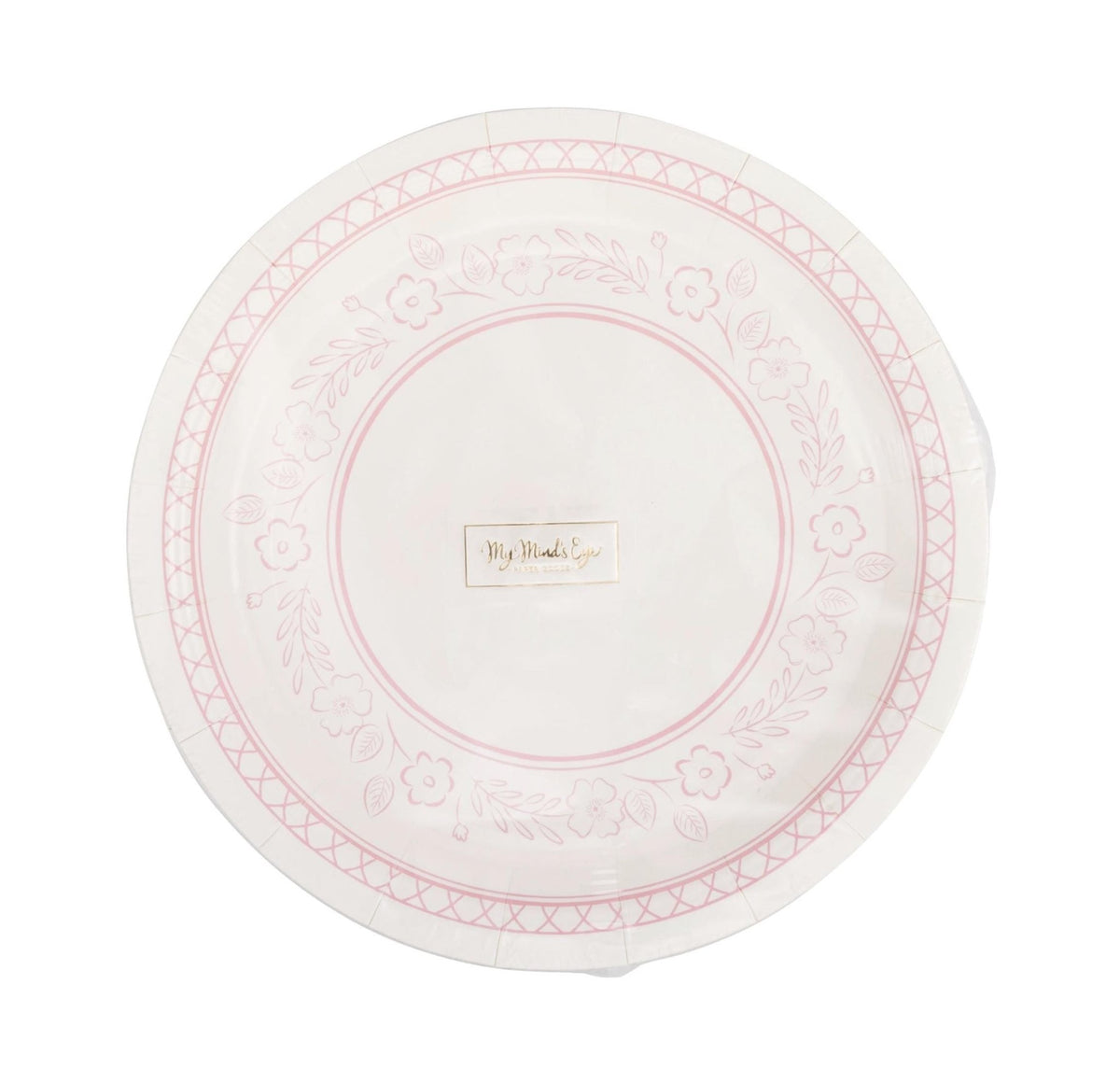 Pink Floral Cake Plates - Stesha Party