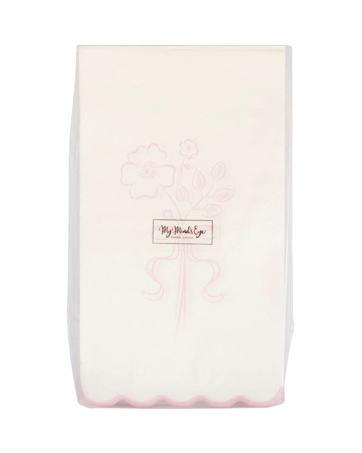 Pink Floral Coquette Dinner Napkins 24ct - Stesha Party