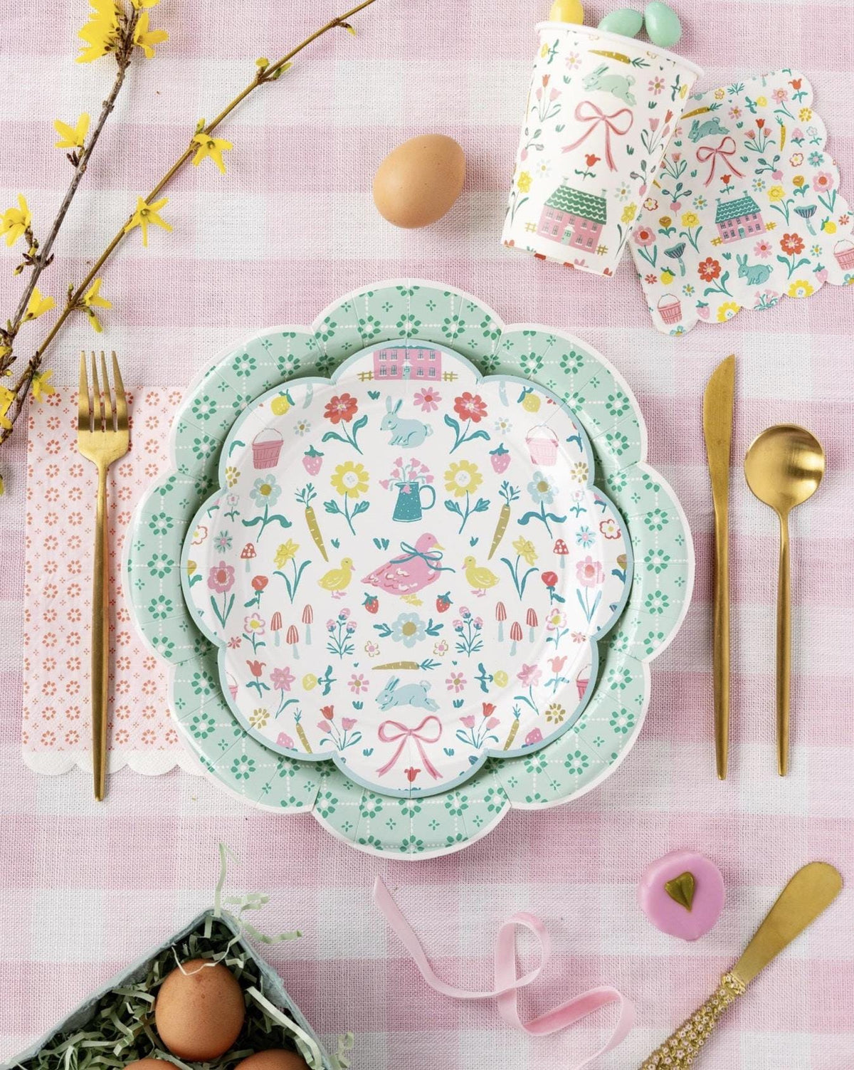 Pink Floral Guest Towel Napkins 24ct - Stesha Party