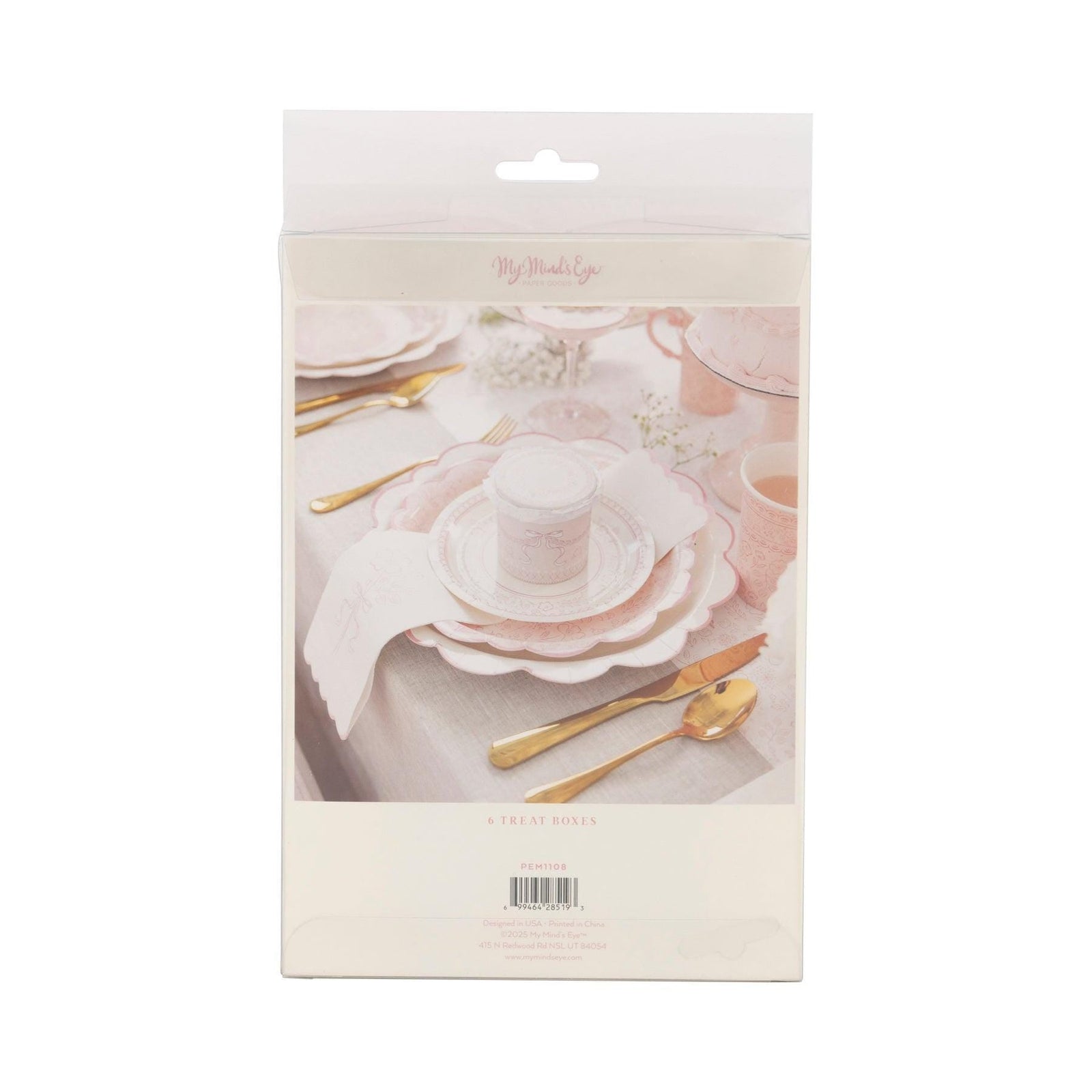 Pink Floral Treat Boxes 6ct - Stesha Party