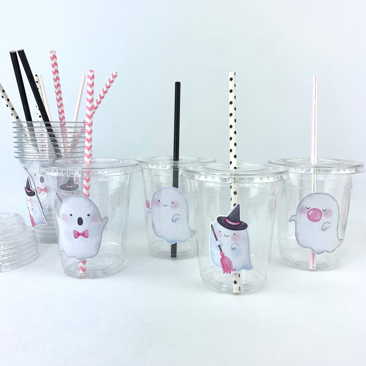 Pink Ghost Party Cups - Stesha Party