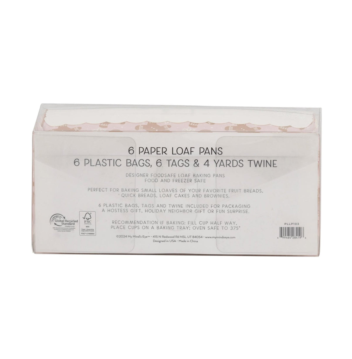 Pink Gingerbread Loaf Pans - Stesha Party