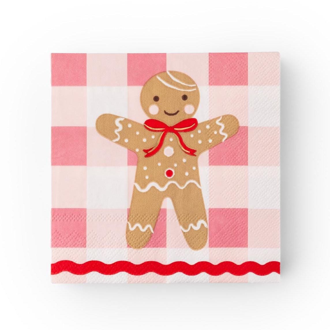 Pink Gingerbread Napkins 20ct - Stesha Party