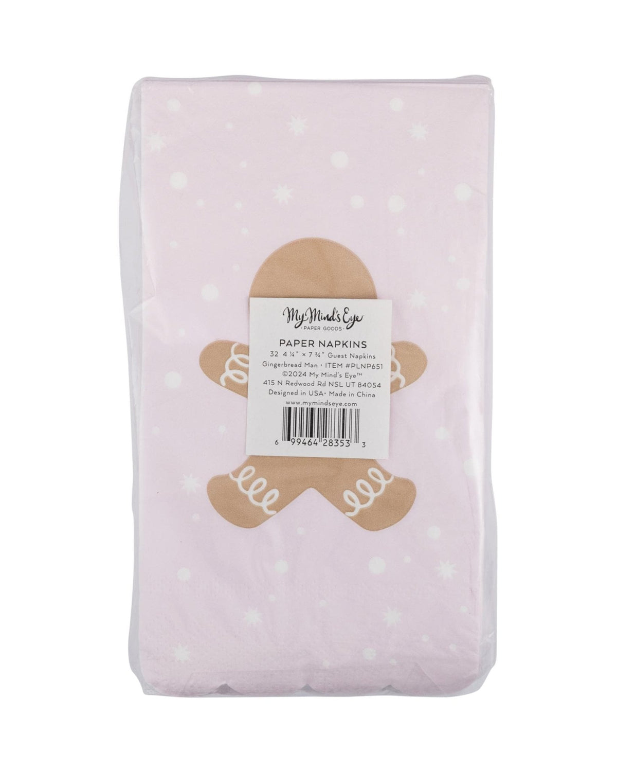 Pink Gingerbread Napkins - Stesha Party
