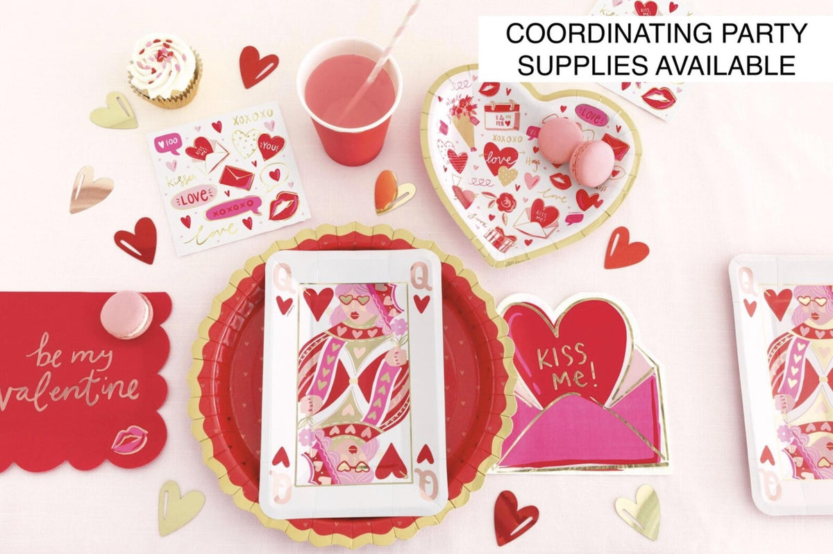 Pink & Gold Heart Party Plates - Stesha Party