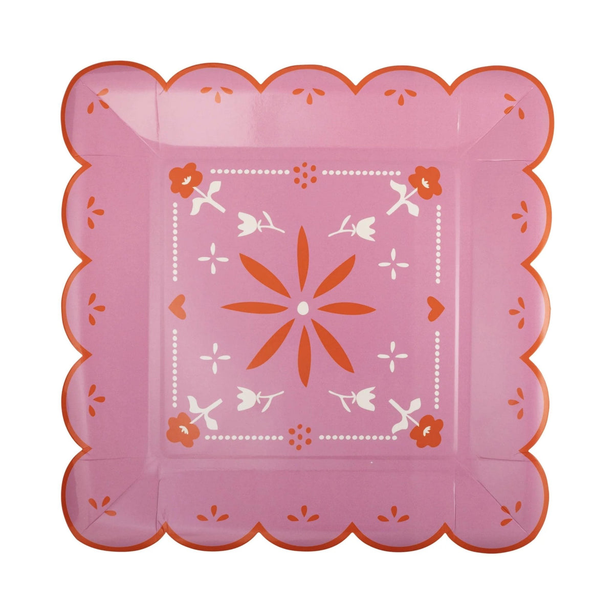 Pink & Green Fiesta Plates - Stesha Party