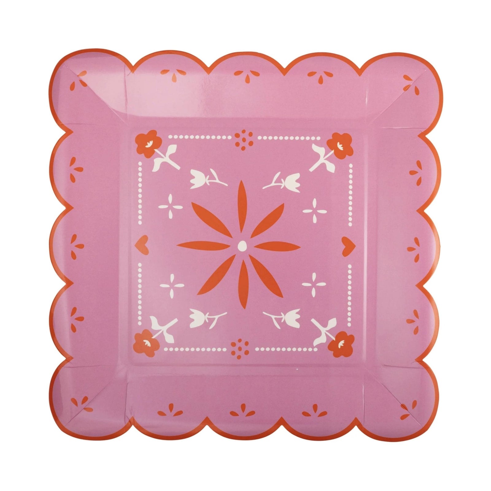 Pink & Green Fiesta Plates - Stesha Party