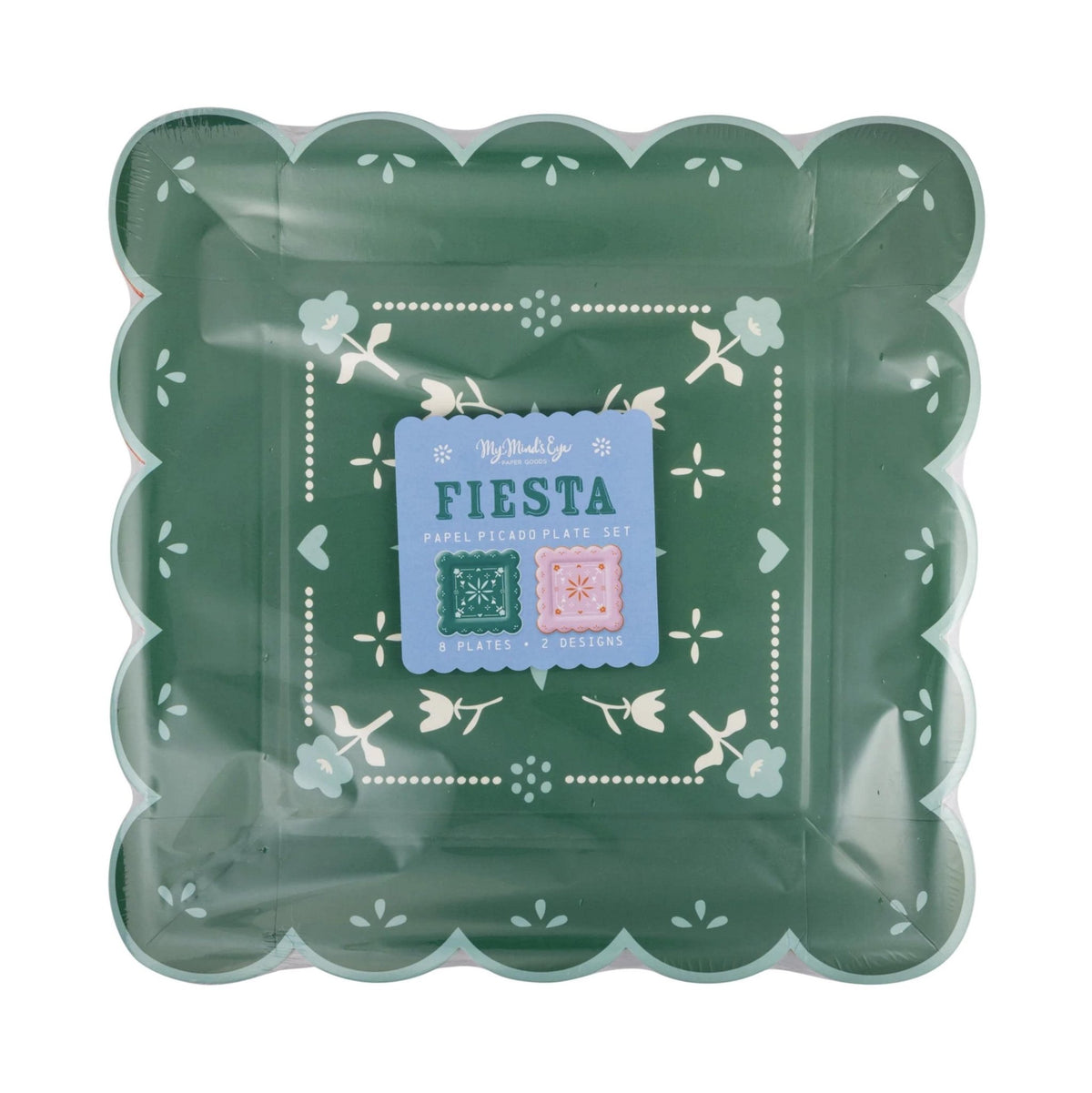 Pink & Green Fiesta Plates - Stesha Party