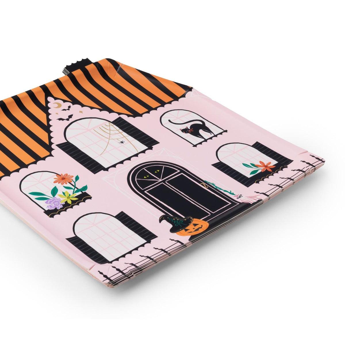 Pink Haunted House Plates - Stesha Party