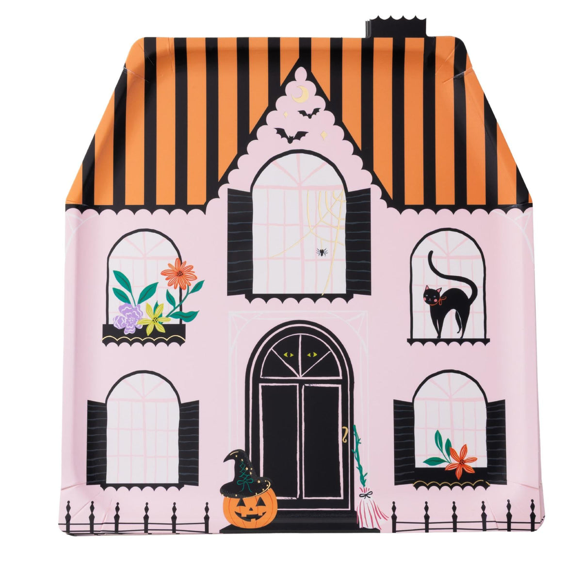 Pink Haunted House Plates - Stesha Party