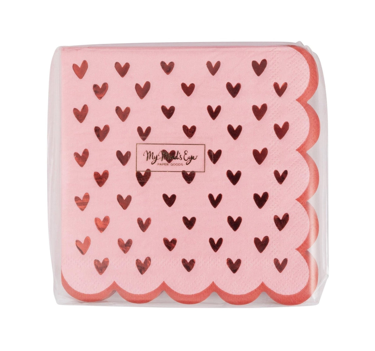 Pink Heart Napkins - Stesha Party