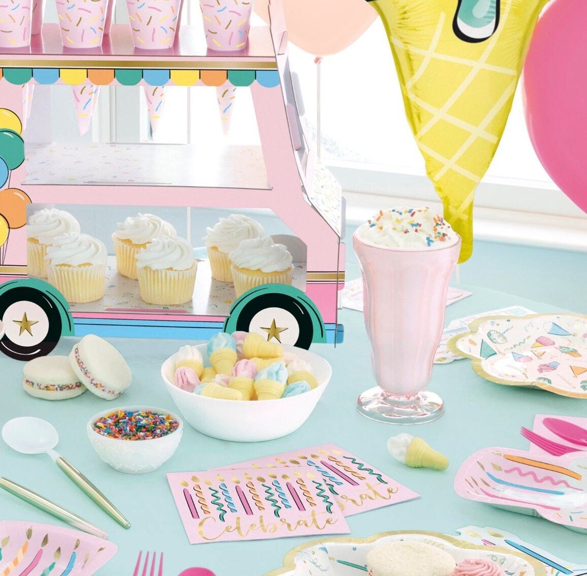 Pink Ice Cream Party Cup - Stesha Party