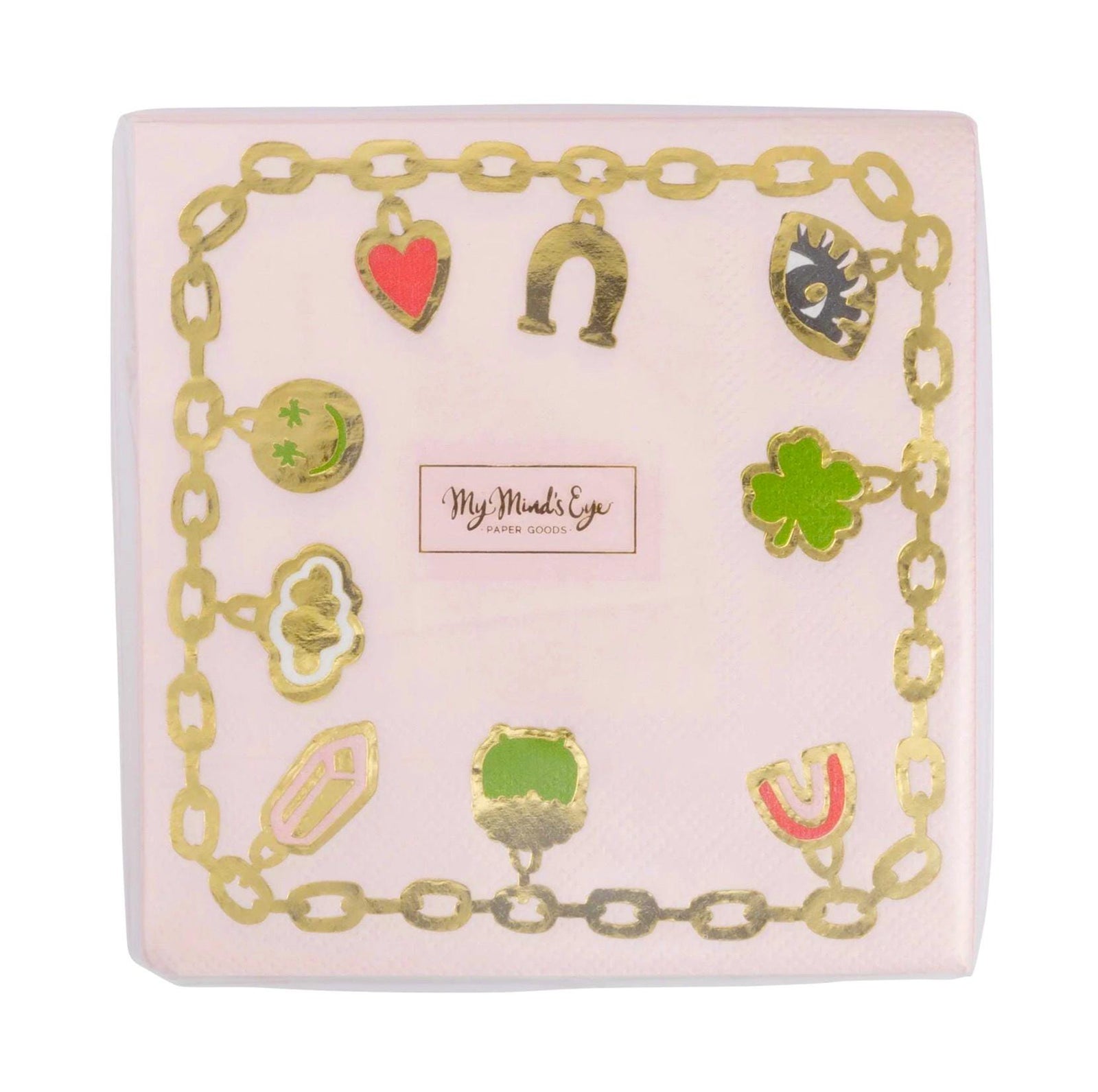 Pink Lucky Charm Party Napkins - Stesha Party