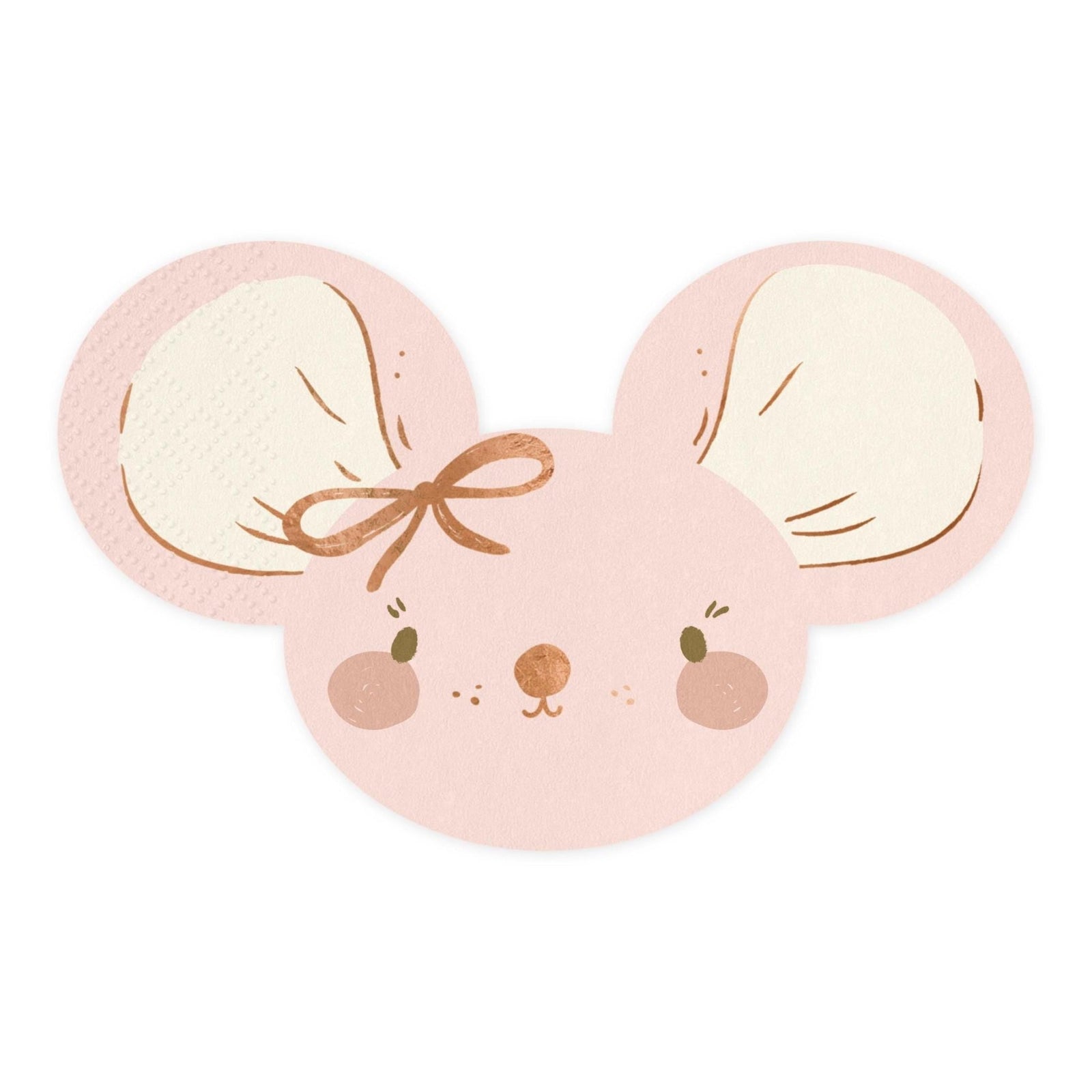 Pink Mouse Napkins 20ct - Stesha Party