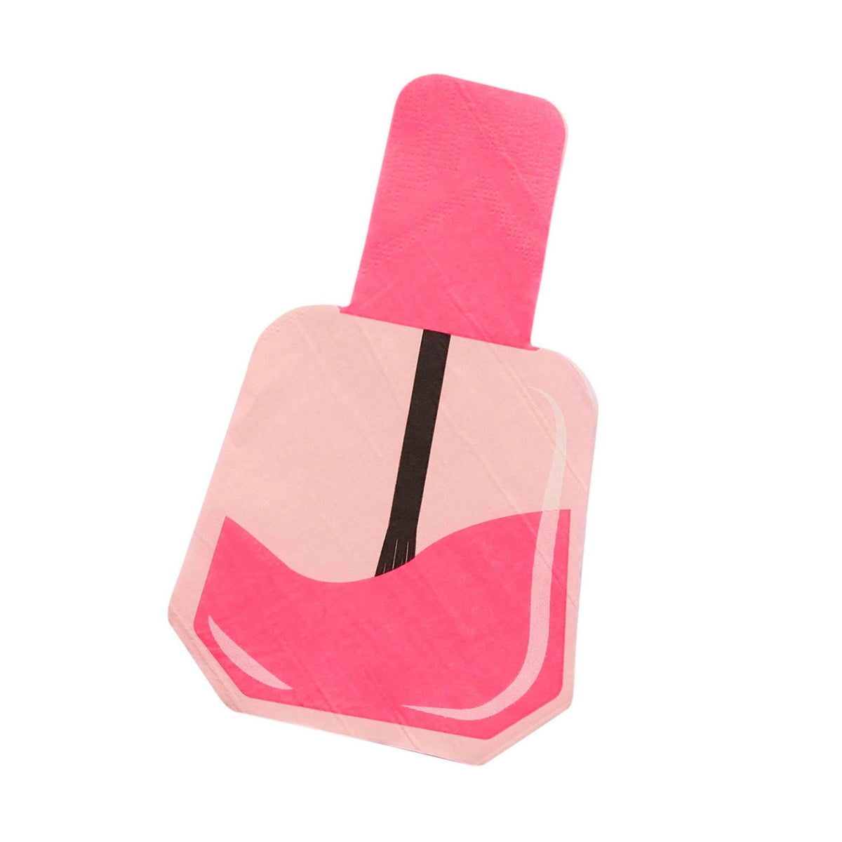 Pink Nail Polish Shaped Napkins 16ct - Stesha Party