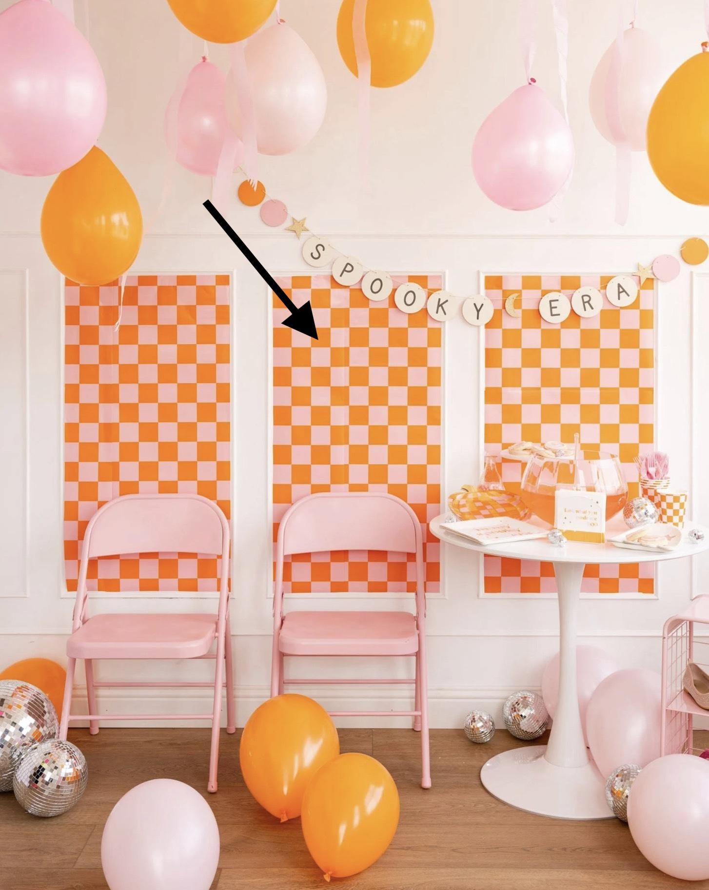 Pink & Orange Table Runner - Stesha Party