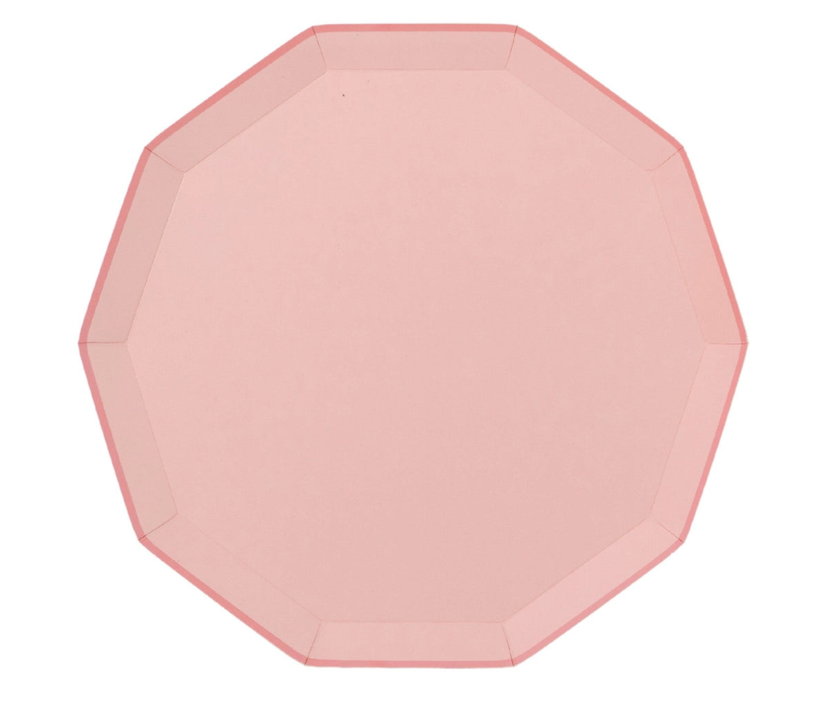 Pink Paper Dinner Plates - Stesha Party