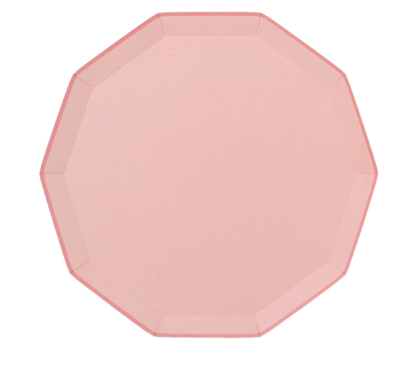 Pink Paper Dinner Plates - Stesha Party