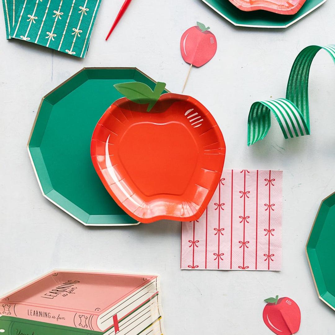 Pink & Red Bow Party Napkins - Stesha Party