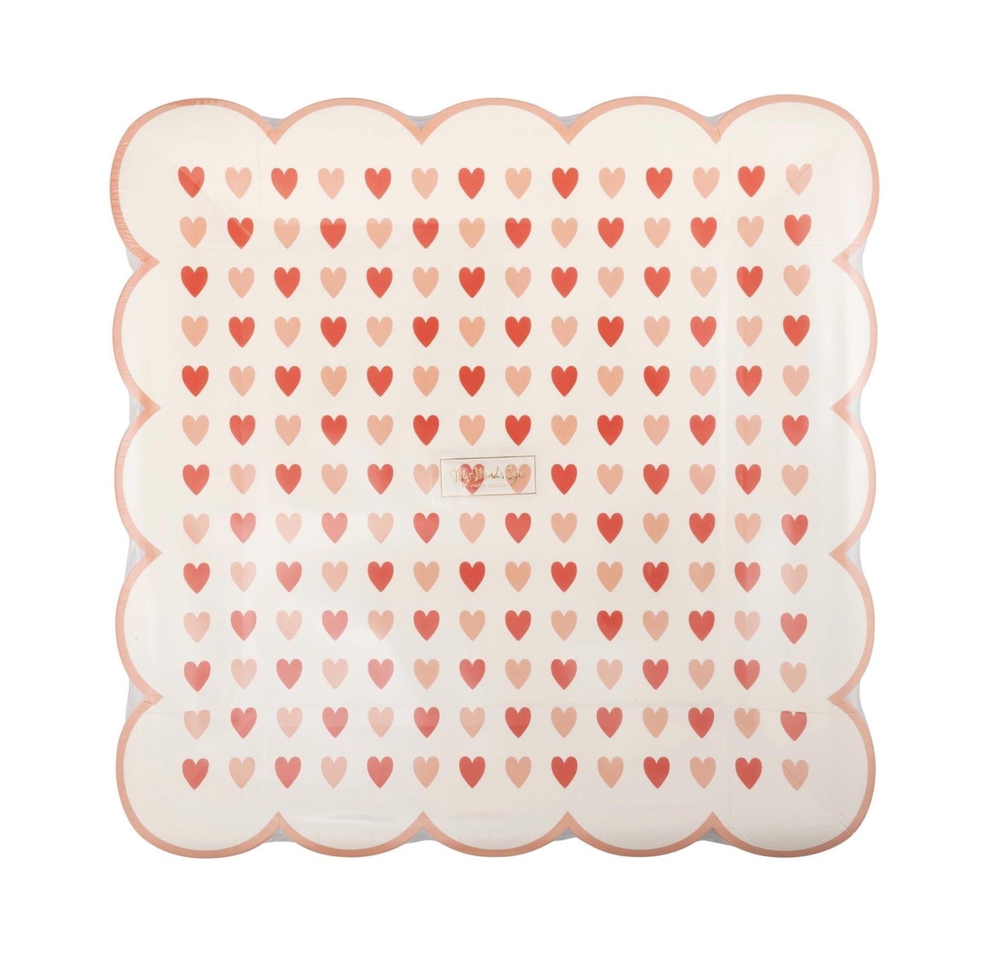 Pink & Red Heart Plates - Stesha Party