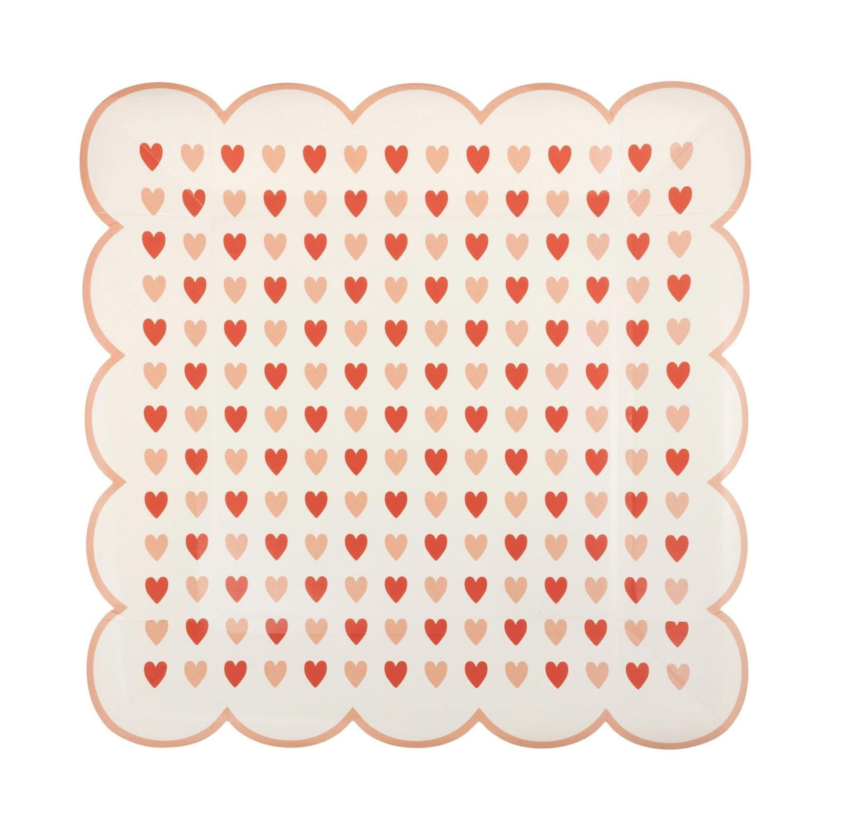 Pink &amp; Red Heart Plates - Stesha Party