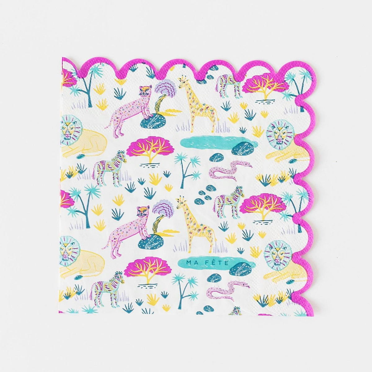 Pink Safari Napkins - Stesha Party