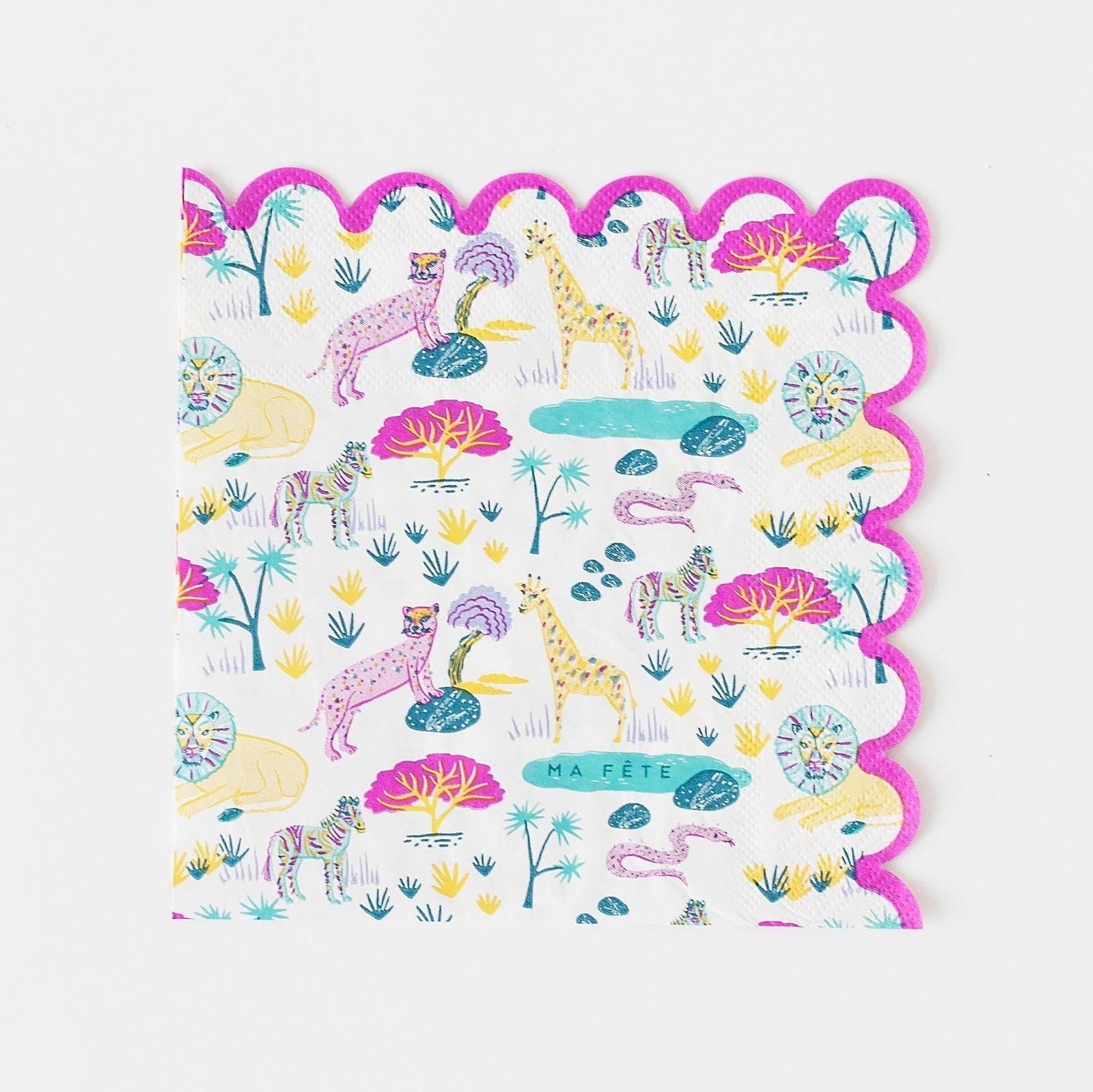 Pink Safari Napkins - Stesha Party