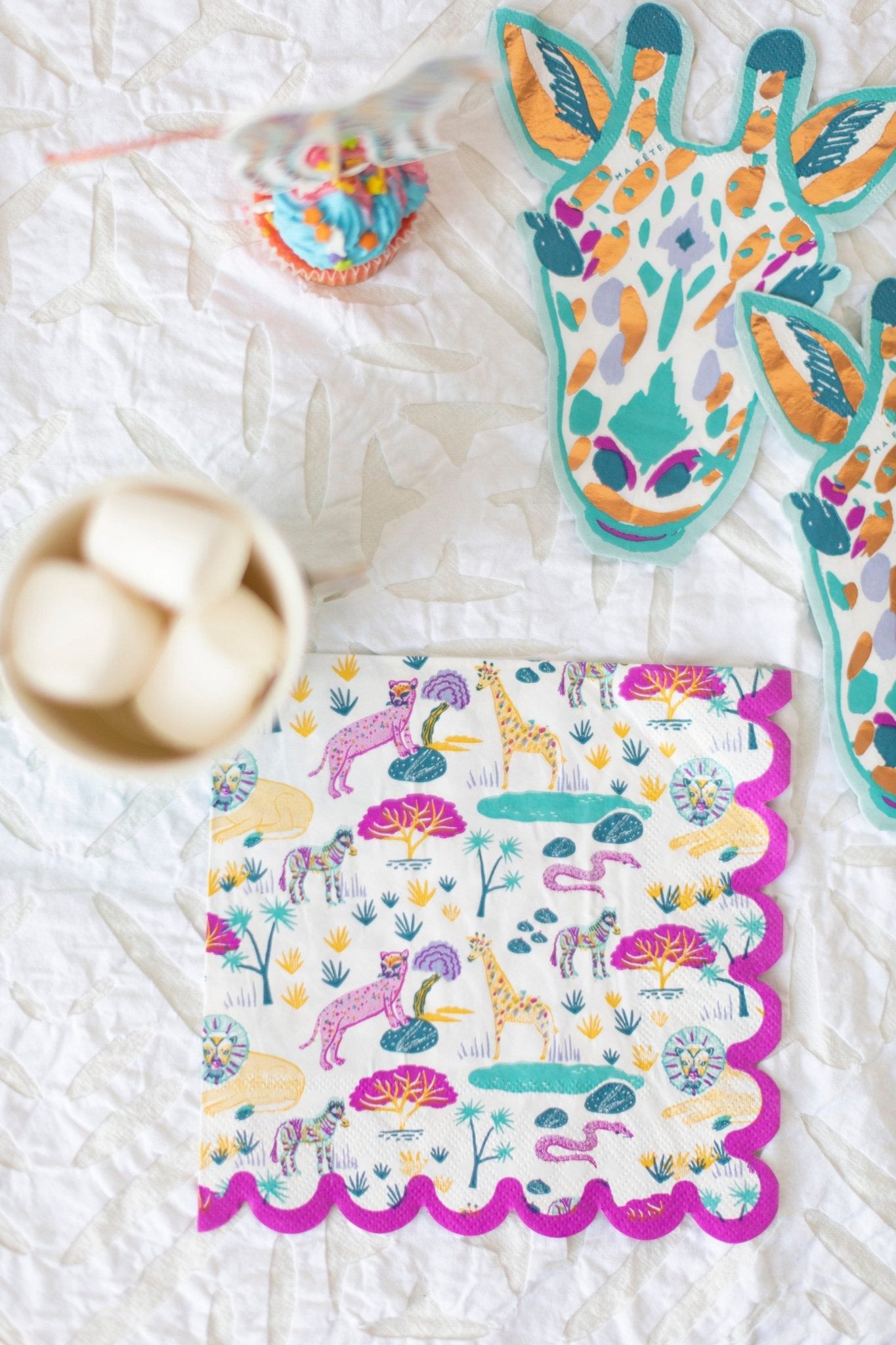 Pink Safari Napkins - Stesha Party