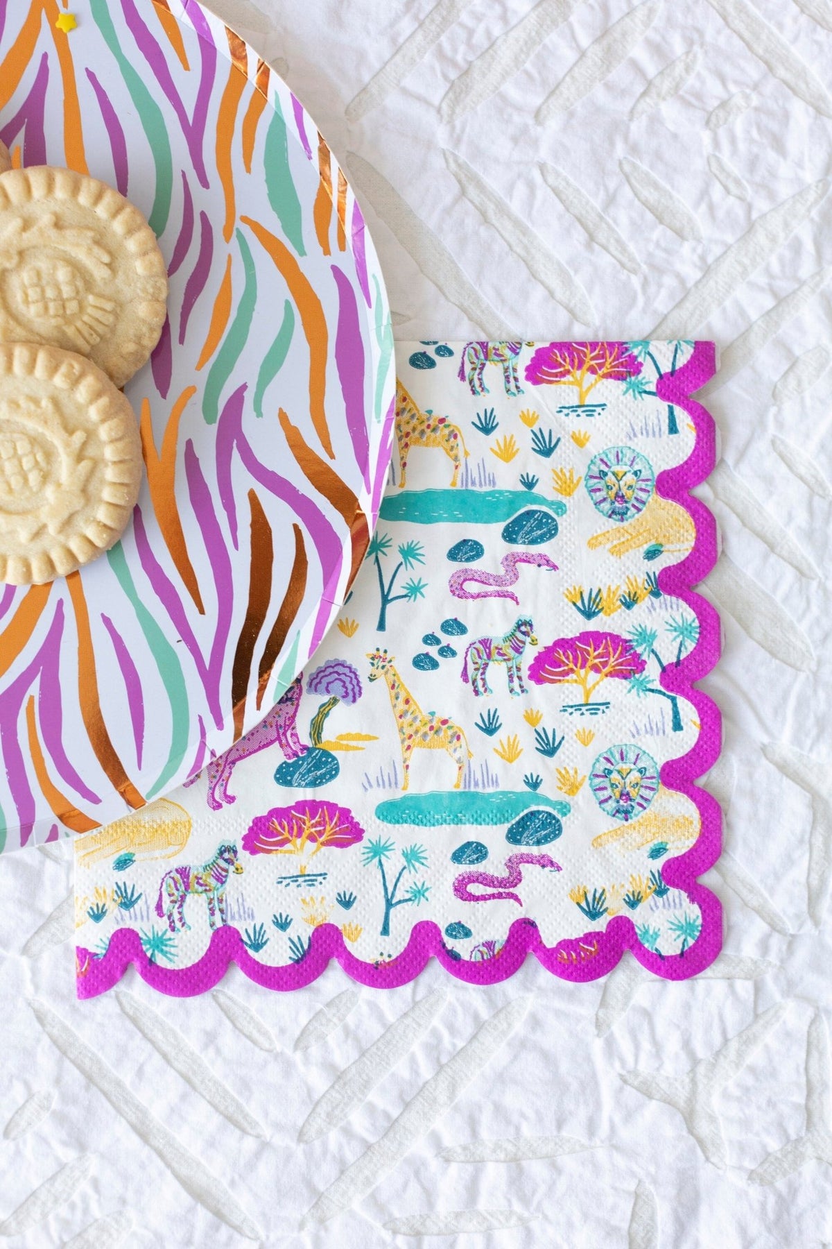 Pink Safari Napkins - Stesha Party