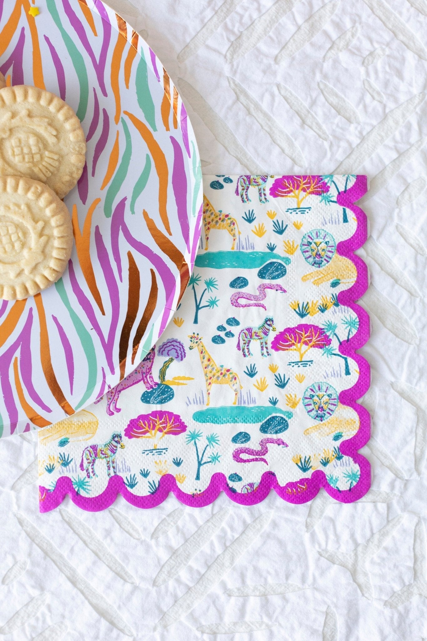 Pink Safari Napkins - Stesha Party