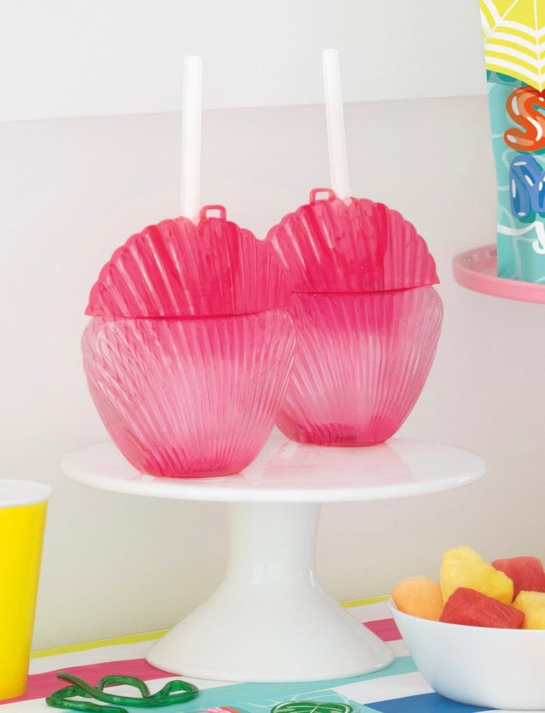 Pink Seashell Reusable Cup - Stesha Party