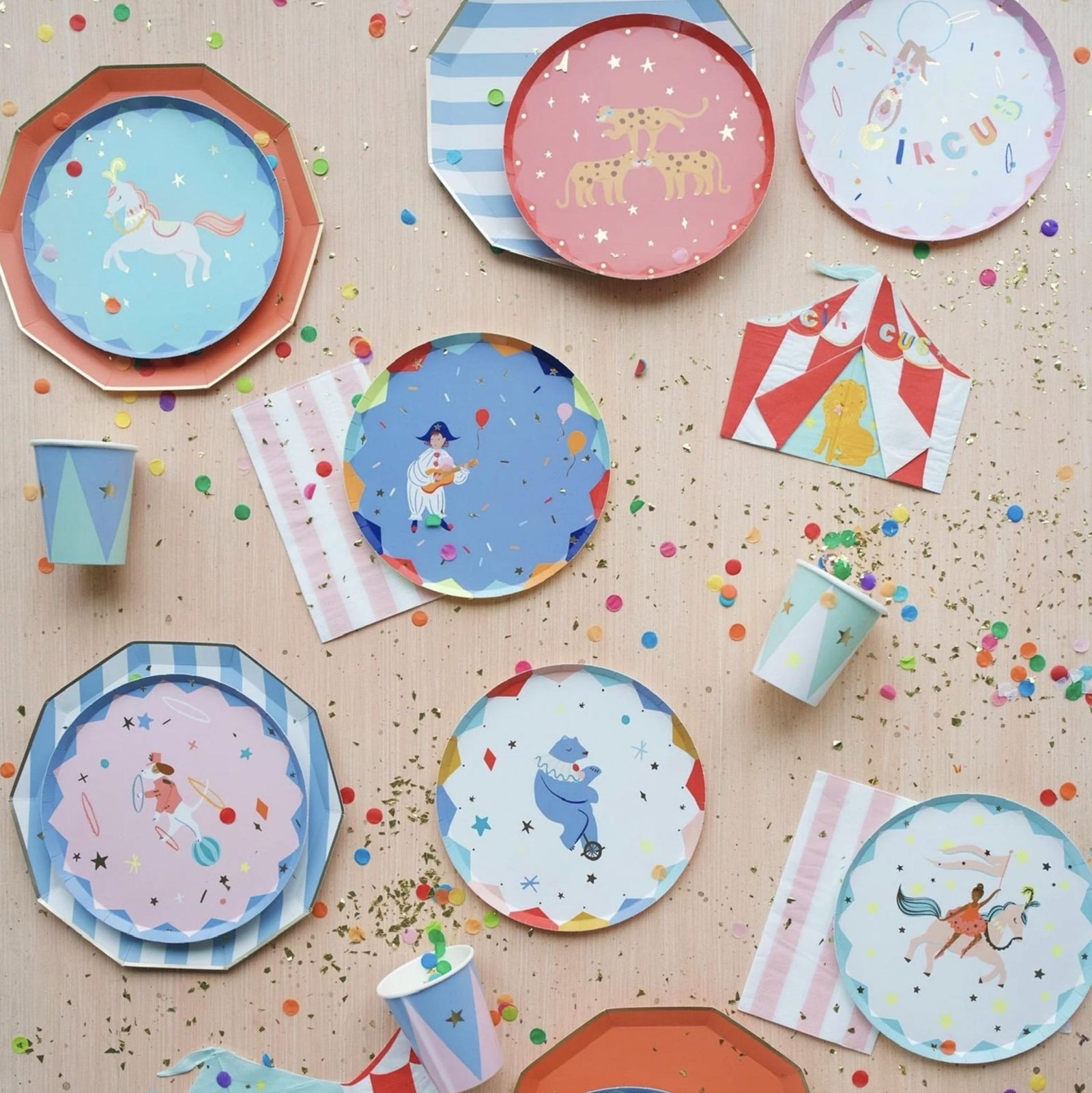 Pink Striped Party Napkins - Stesha Party