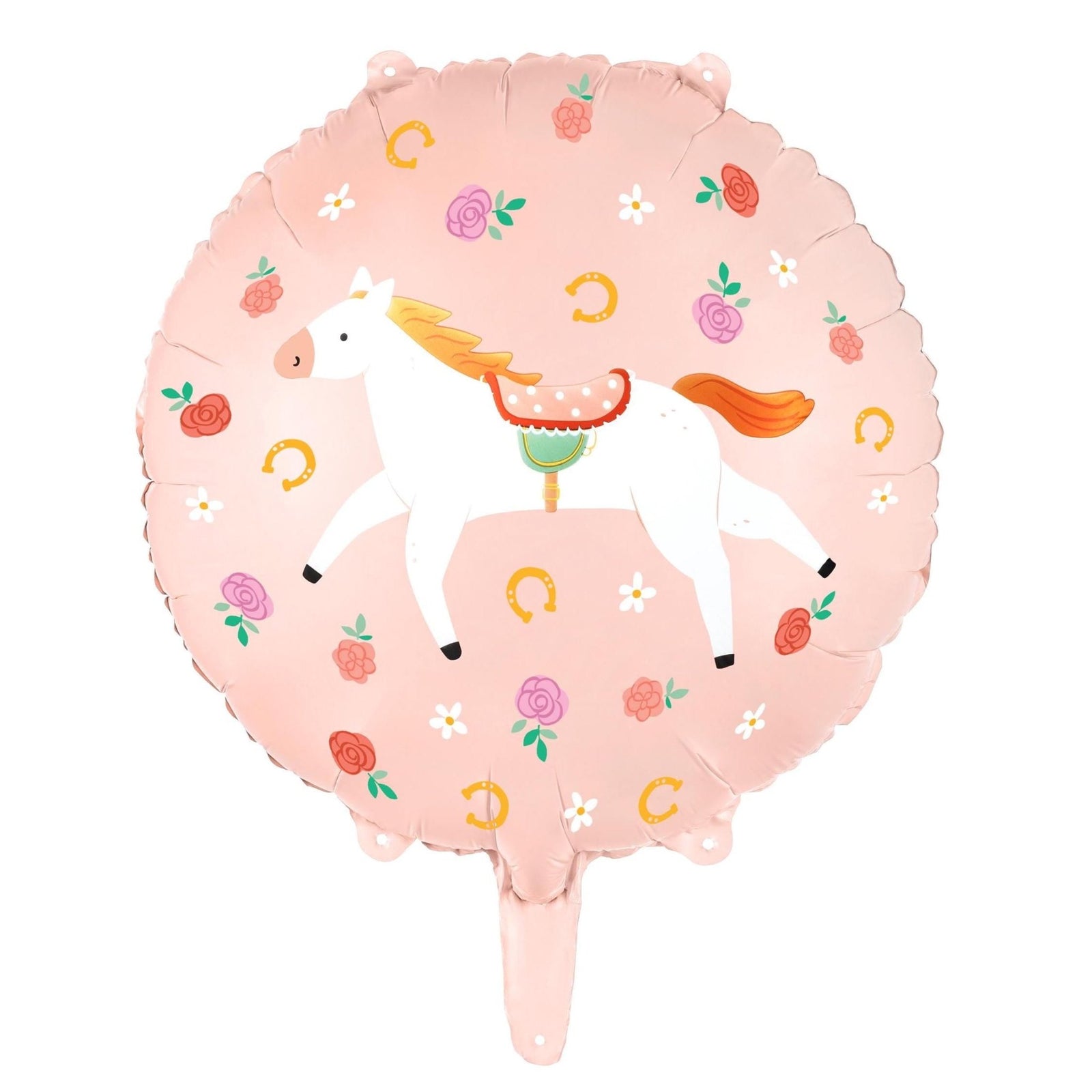 Pink & White Horse Balloon 14" - Stesha Party