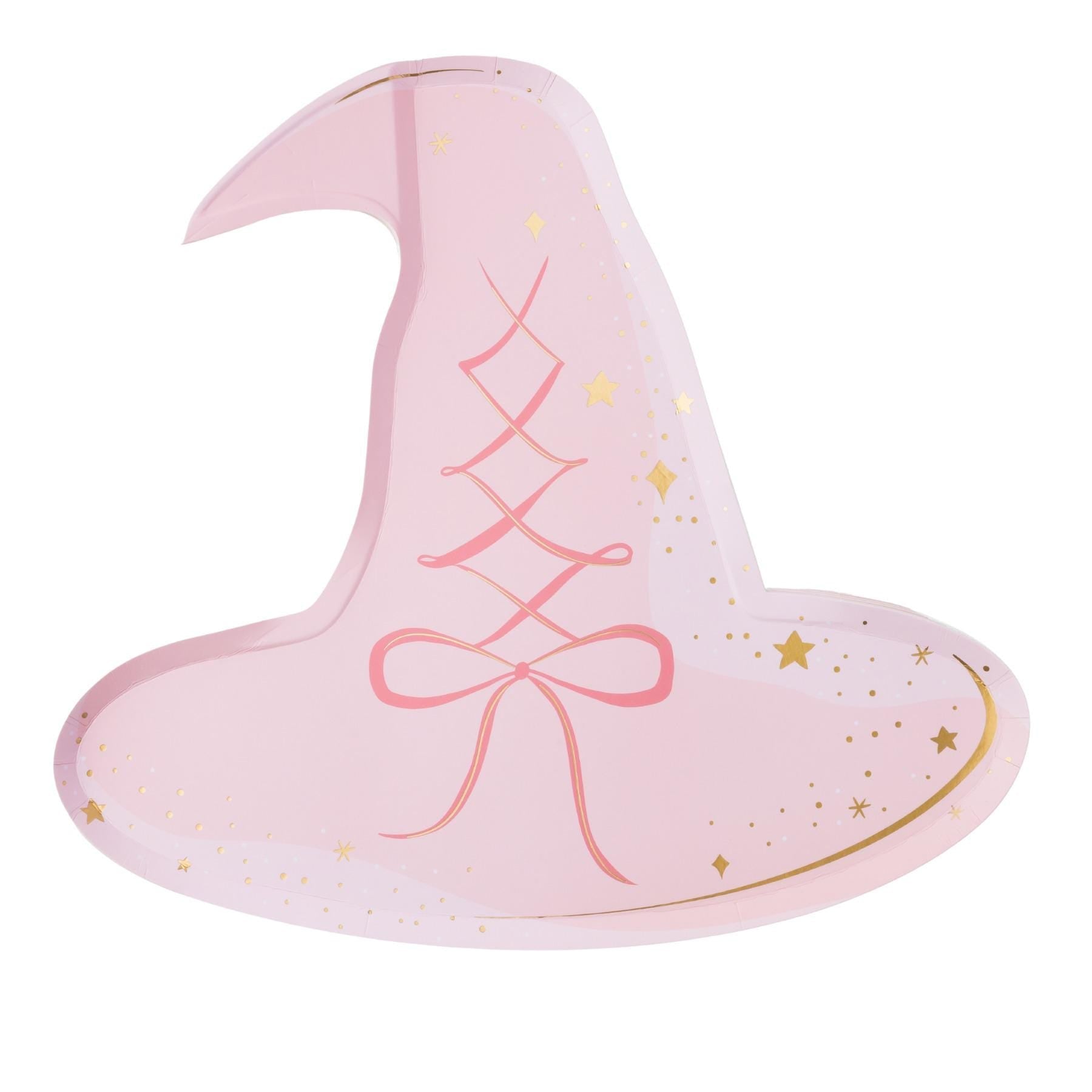 Pink Witch Hat Plates - Stesha Party
