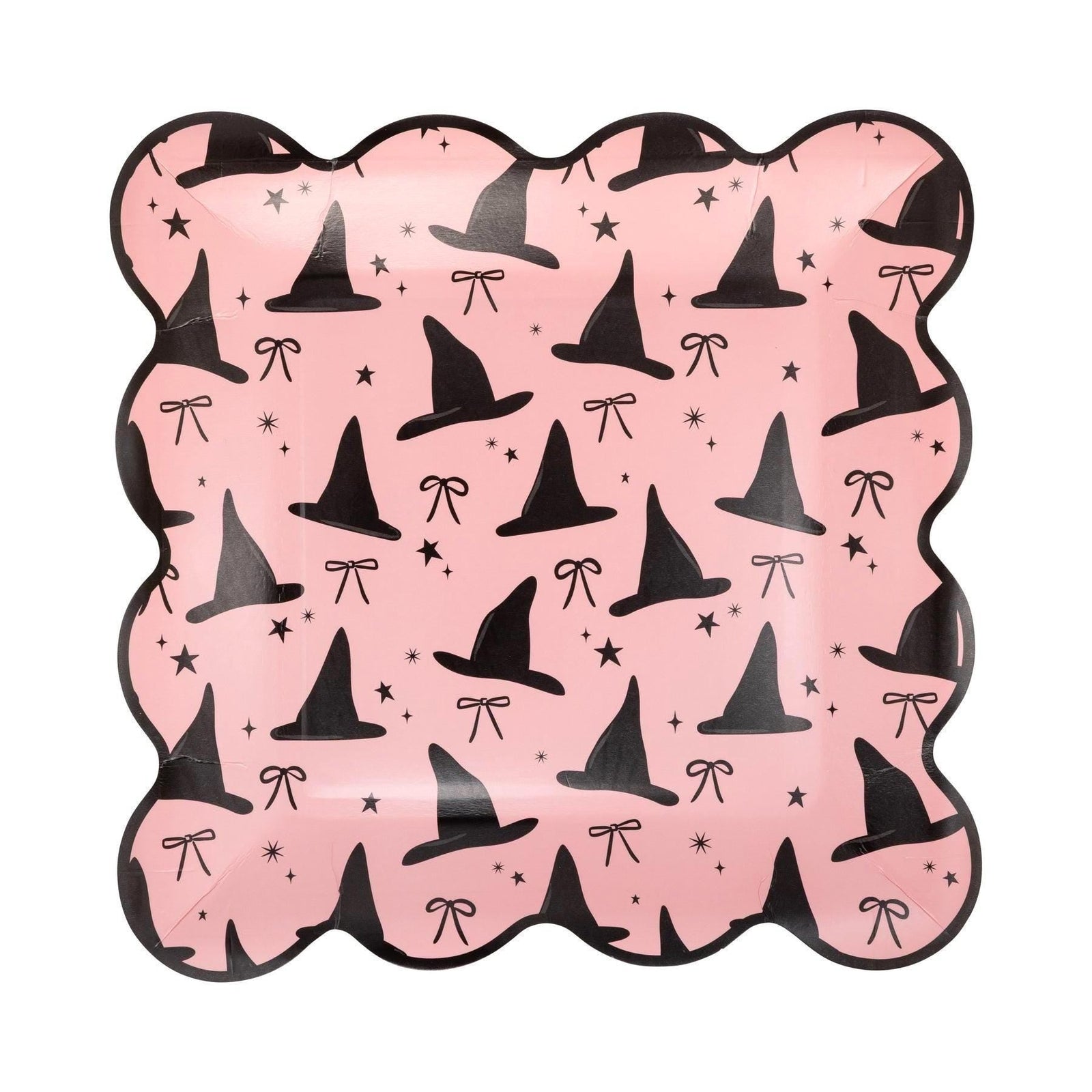 Pink Witches Hat Paper Plates 8ct - Stesha Party